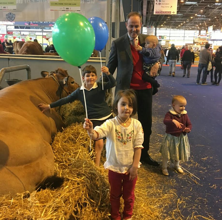 La famille de France au salon de l'agriculture