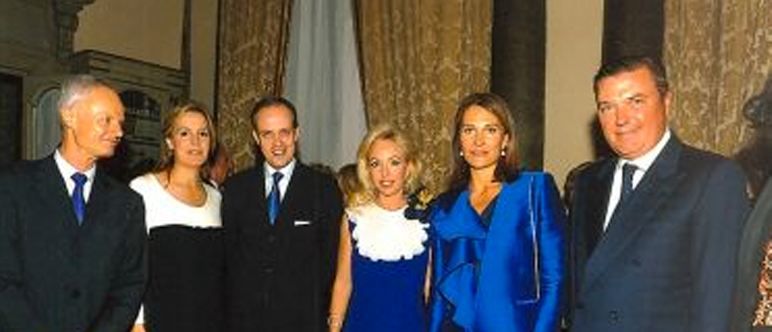 Le duc et la duchesse de Vendôme accompagnés du duc et de la duchesse de Castro.