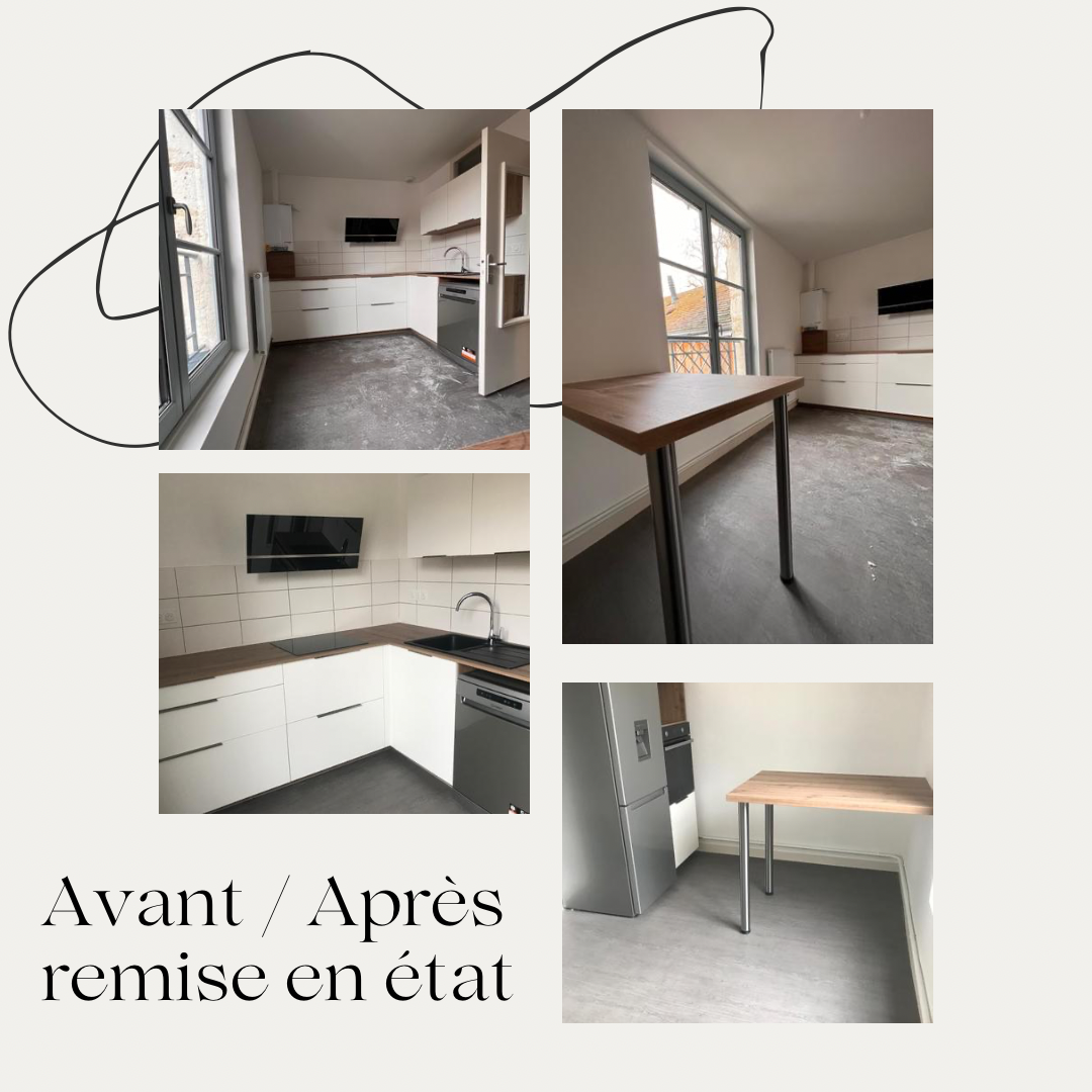 Avant / Après remise en état d'un appartement : première partie : la cuisine