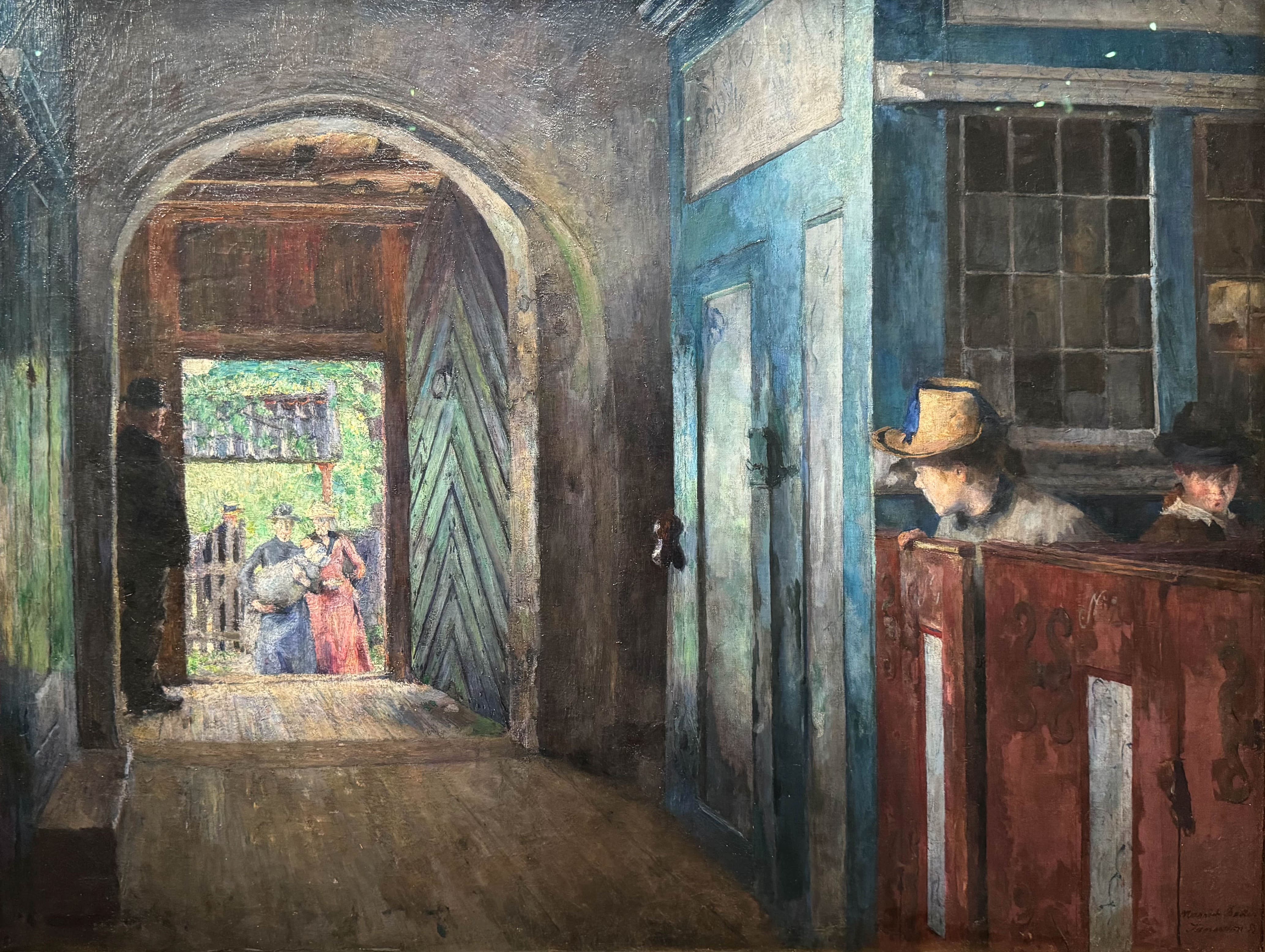 Baptême dans l’église de Tanum (1892), Harriet Backer, National Museum, Oslo