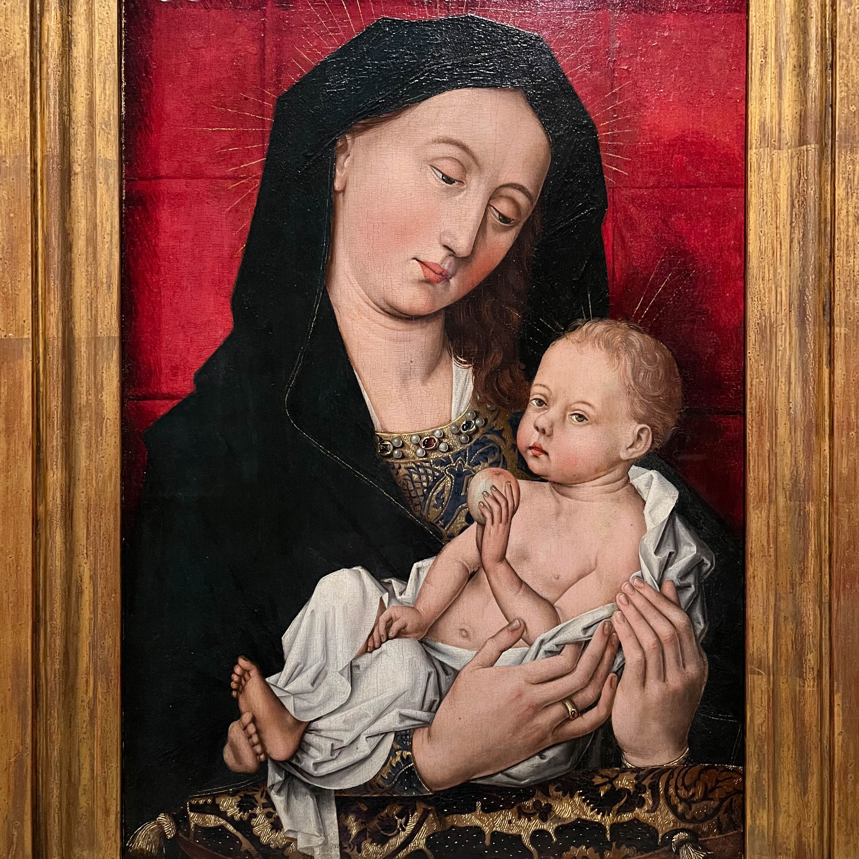 Vierge à l’Enfant (1480), d’après Robert Campin, Musée Groeninge, Bruges