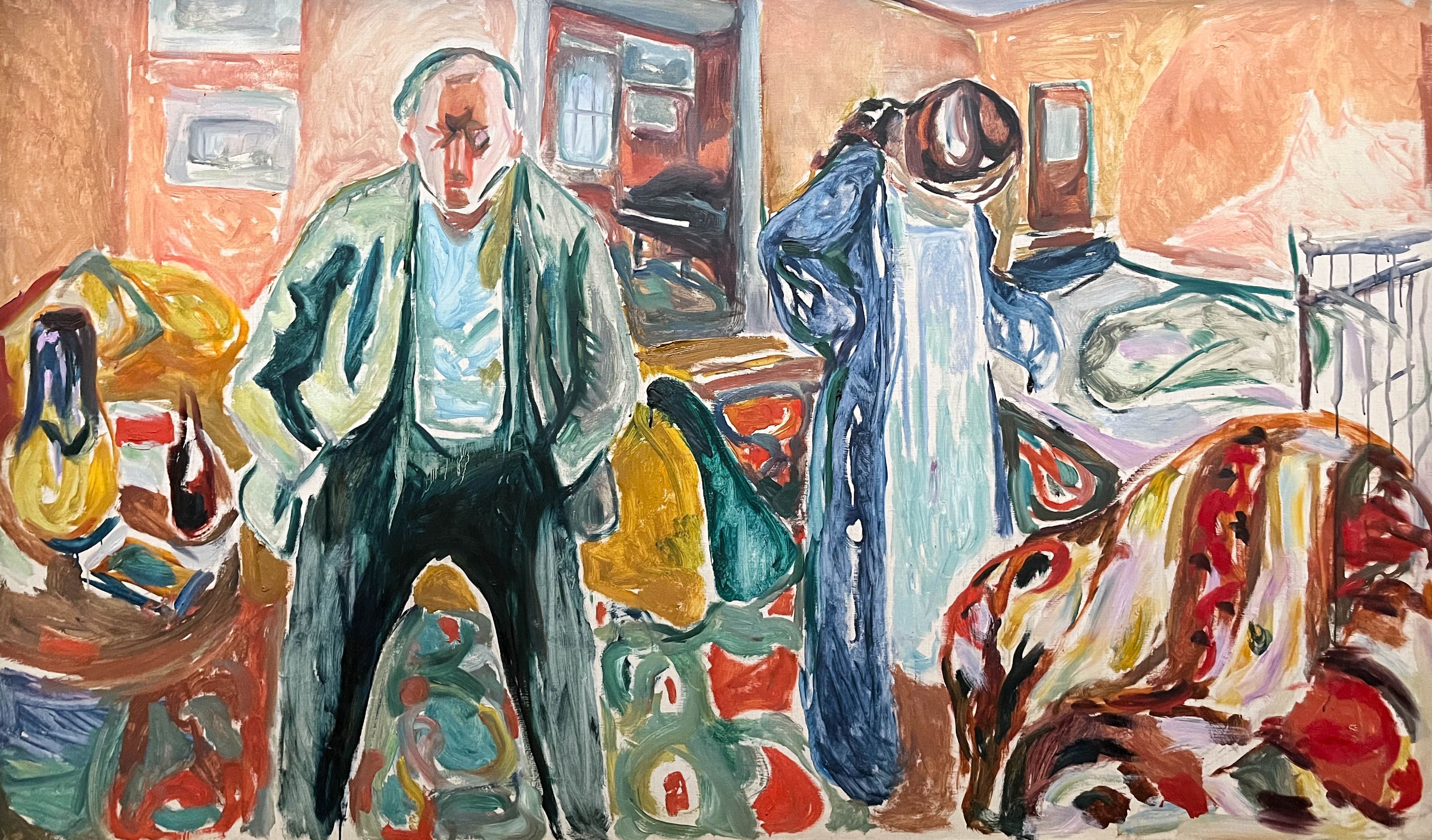 L’Artiste et son modèle, Edvard, Munch, 1919