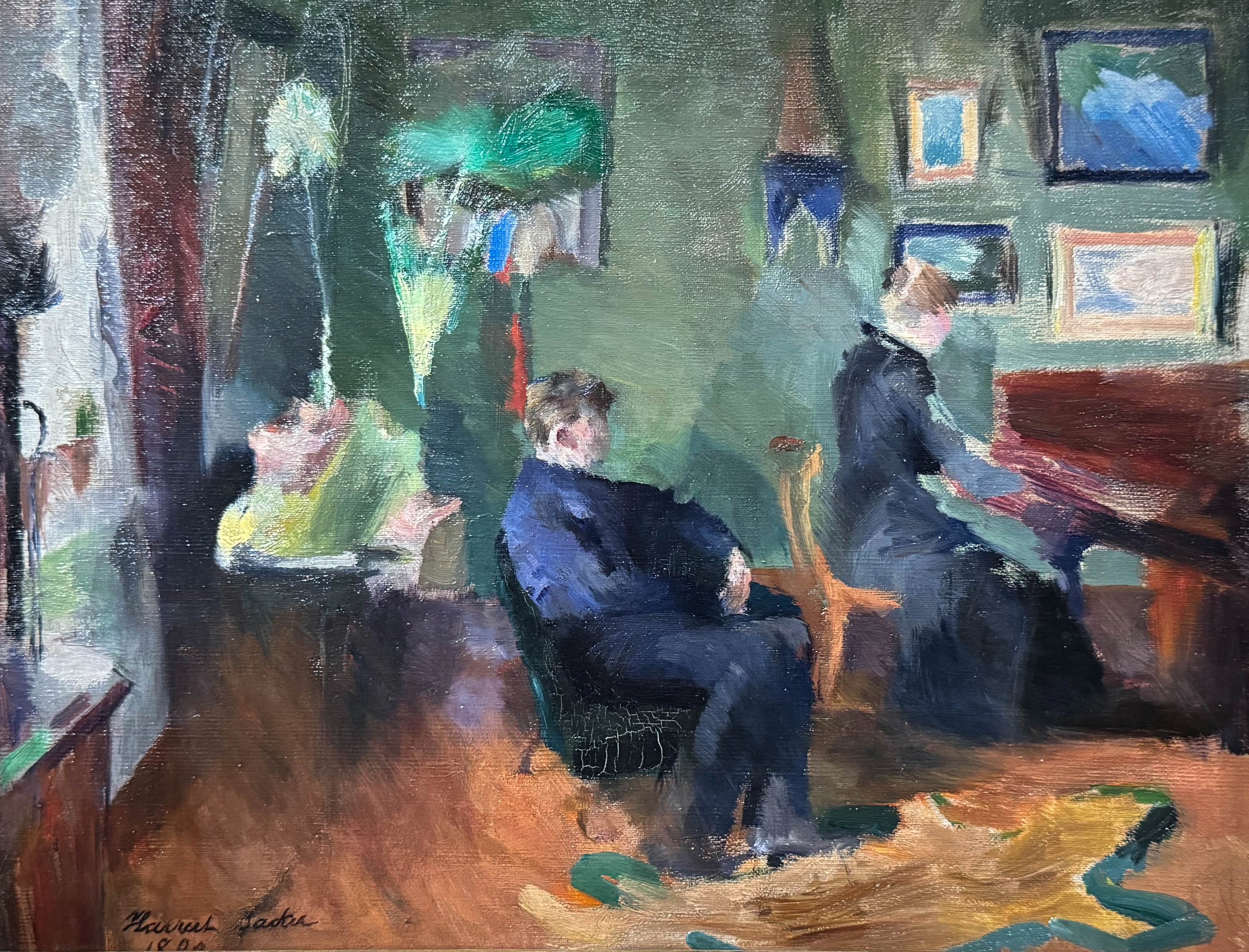 Musique, Intérieur à Kristiana (1890), Harriet Backer, National Museum, Oslo