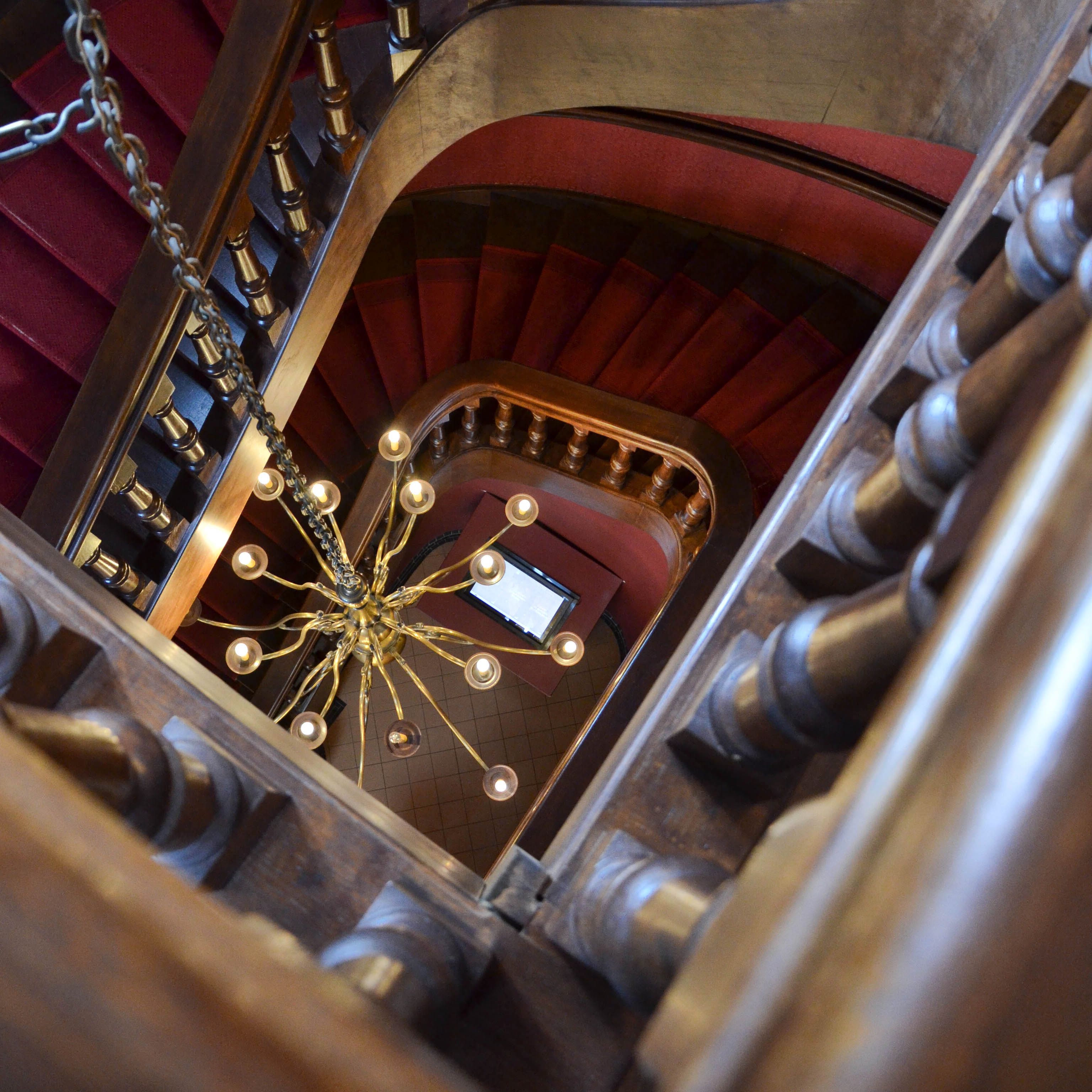 Grand-escalier, château d'Hardelot