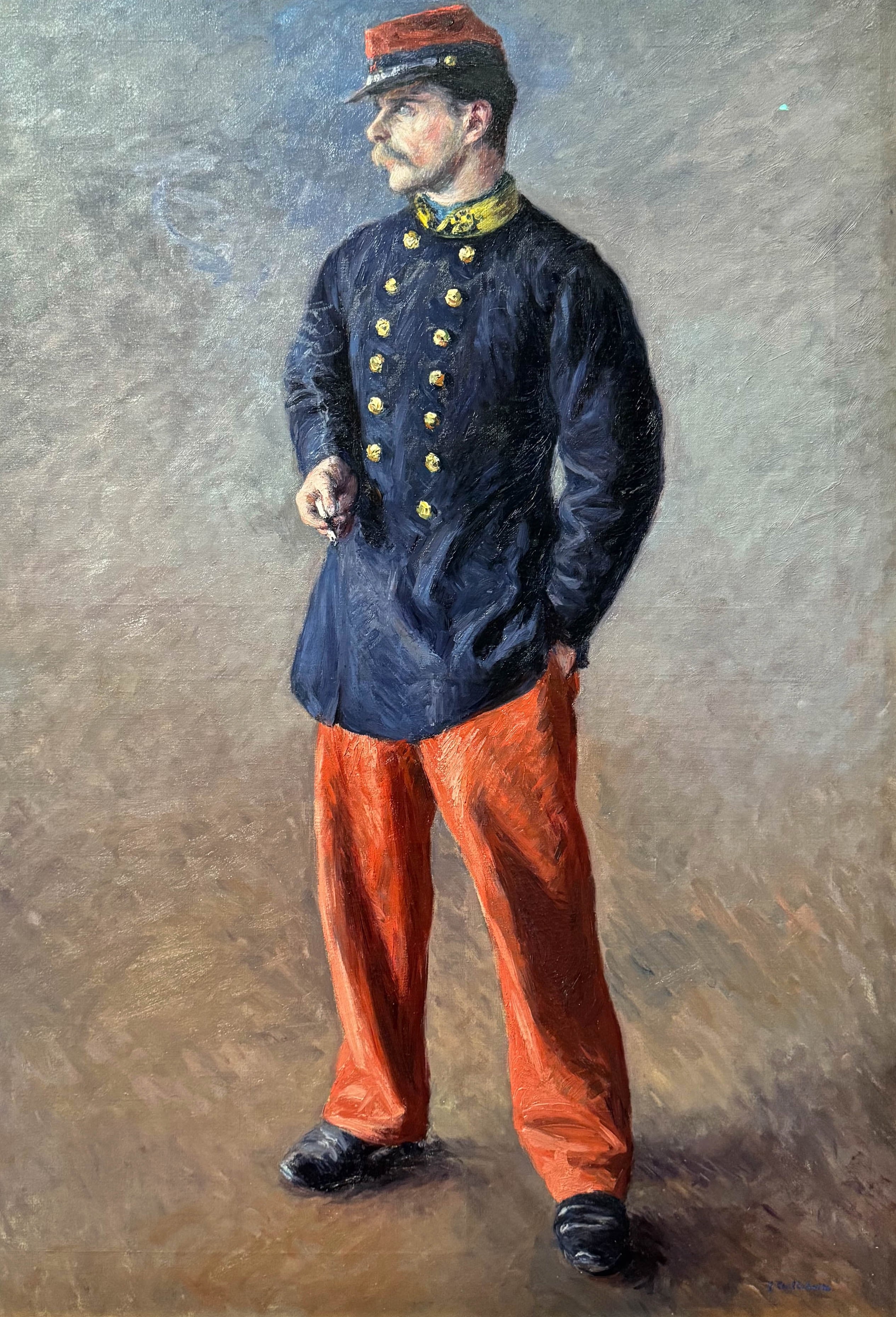 Soldat (vers 1881), Gustave Caillebotte, Pasadena