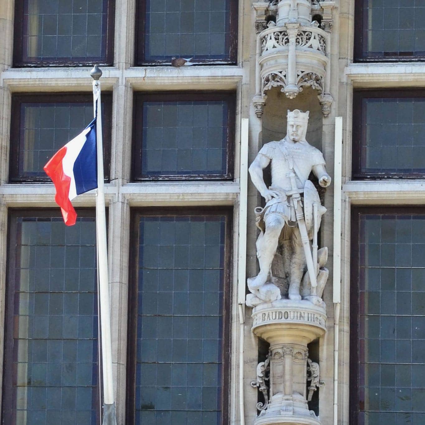 Comte Baudouin III de Flandre, Hôtel de Ville, Dunkerque