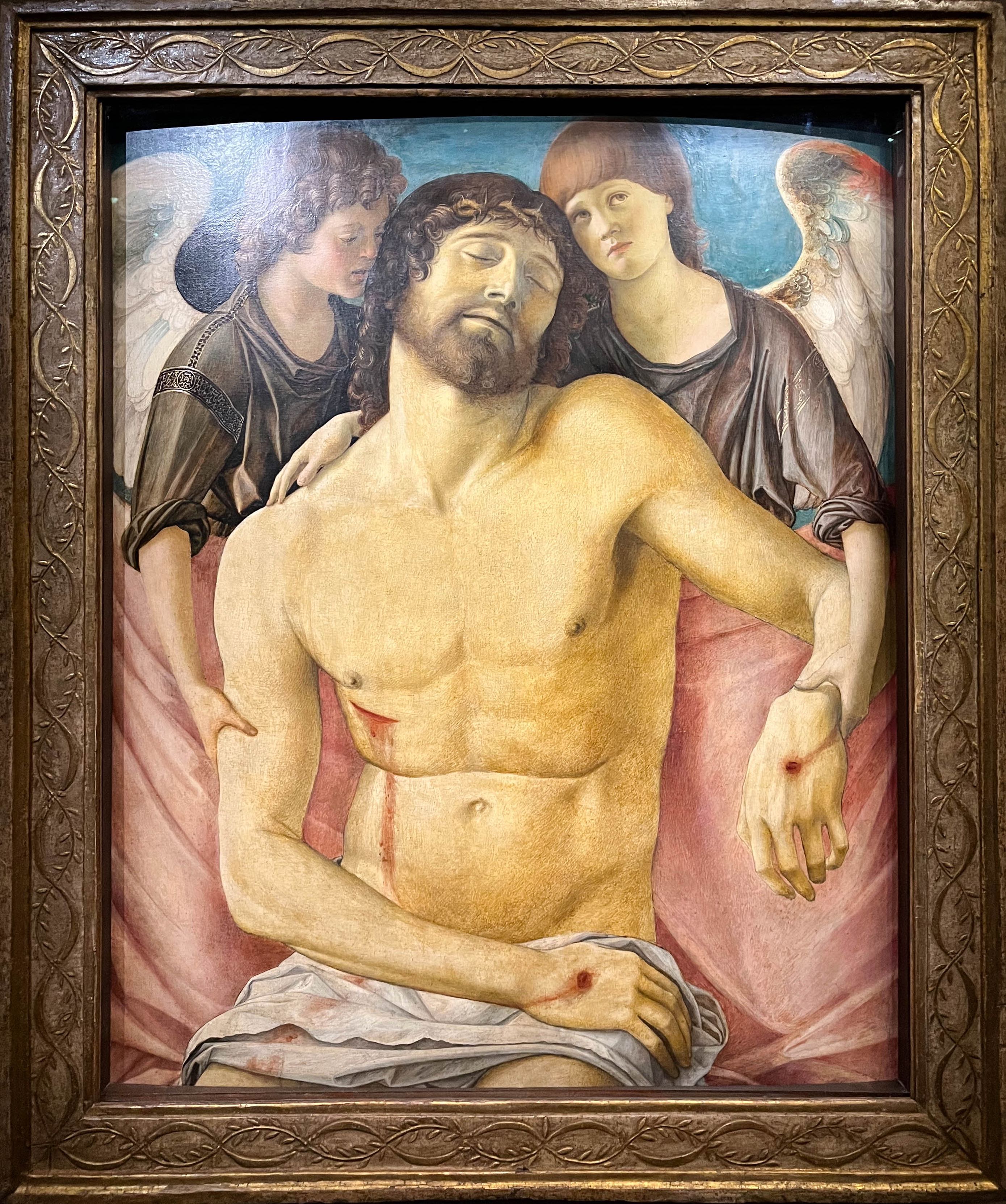 Christ soutenu par deux anges, Giovanni Bellini, vers 1470