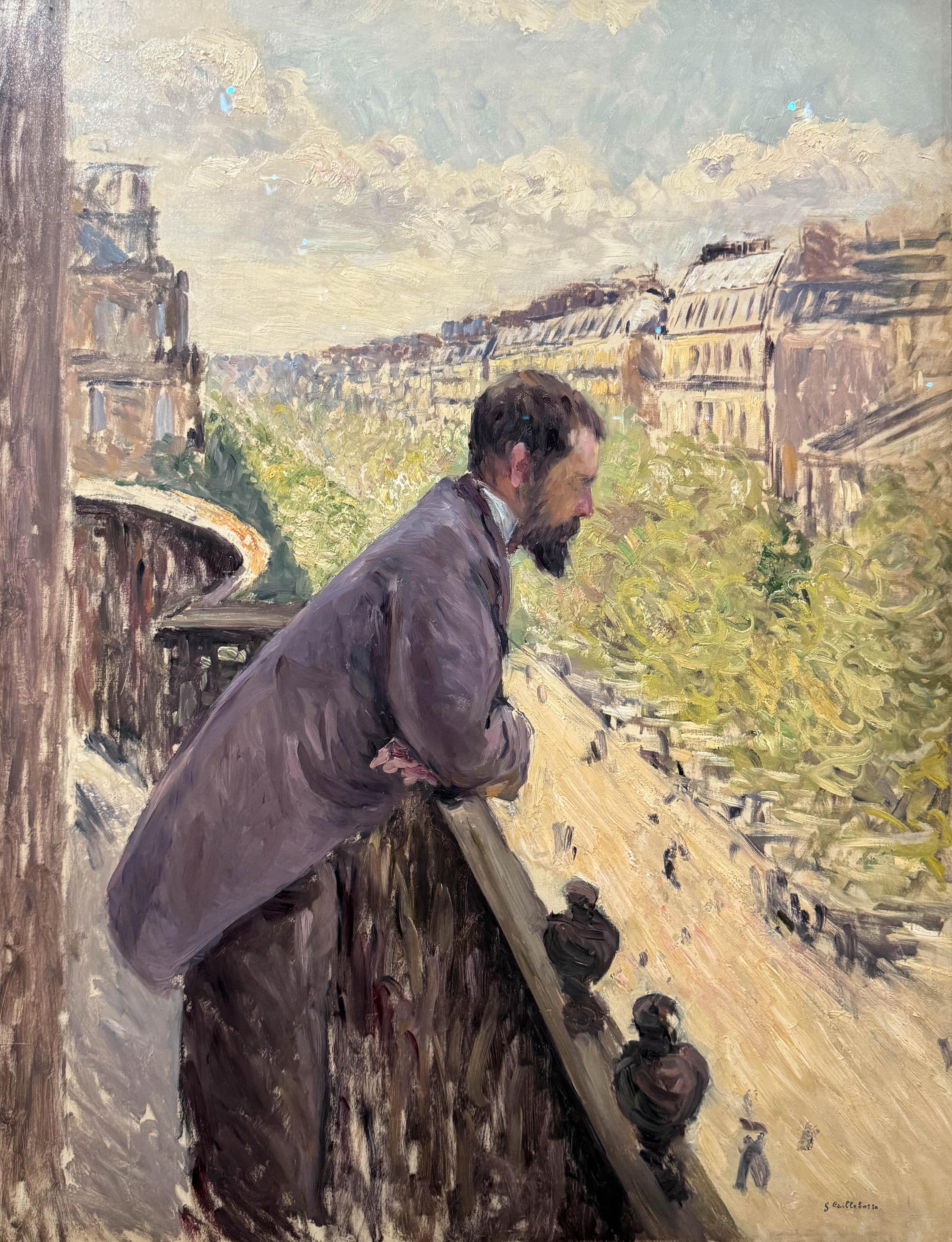 Homme au balcon (1880), Gustave Caillebotte