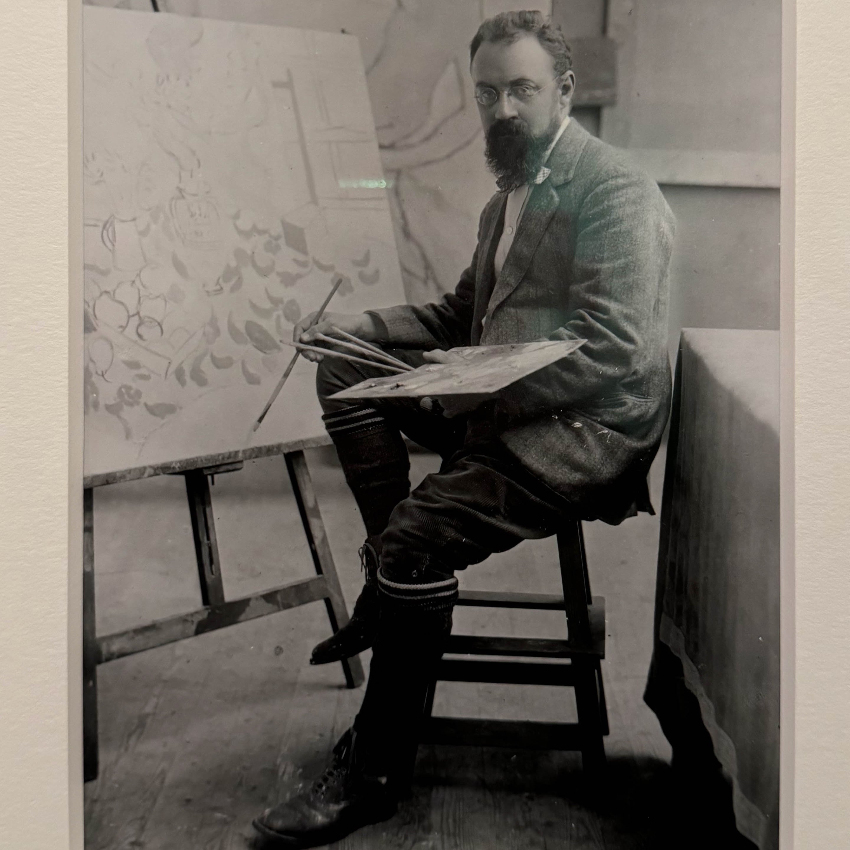 Henri Matisse dans son atelier d’Issy-les-Moulineaux (1909), Henri Manuel