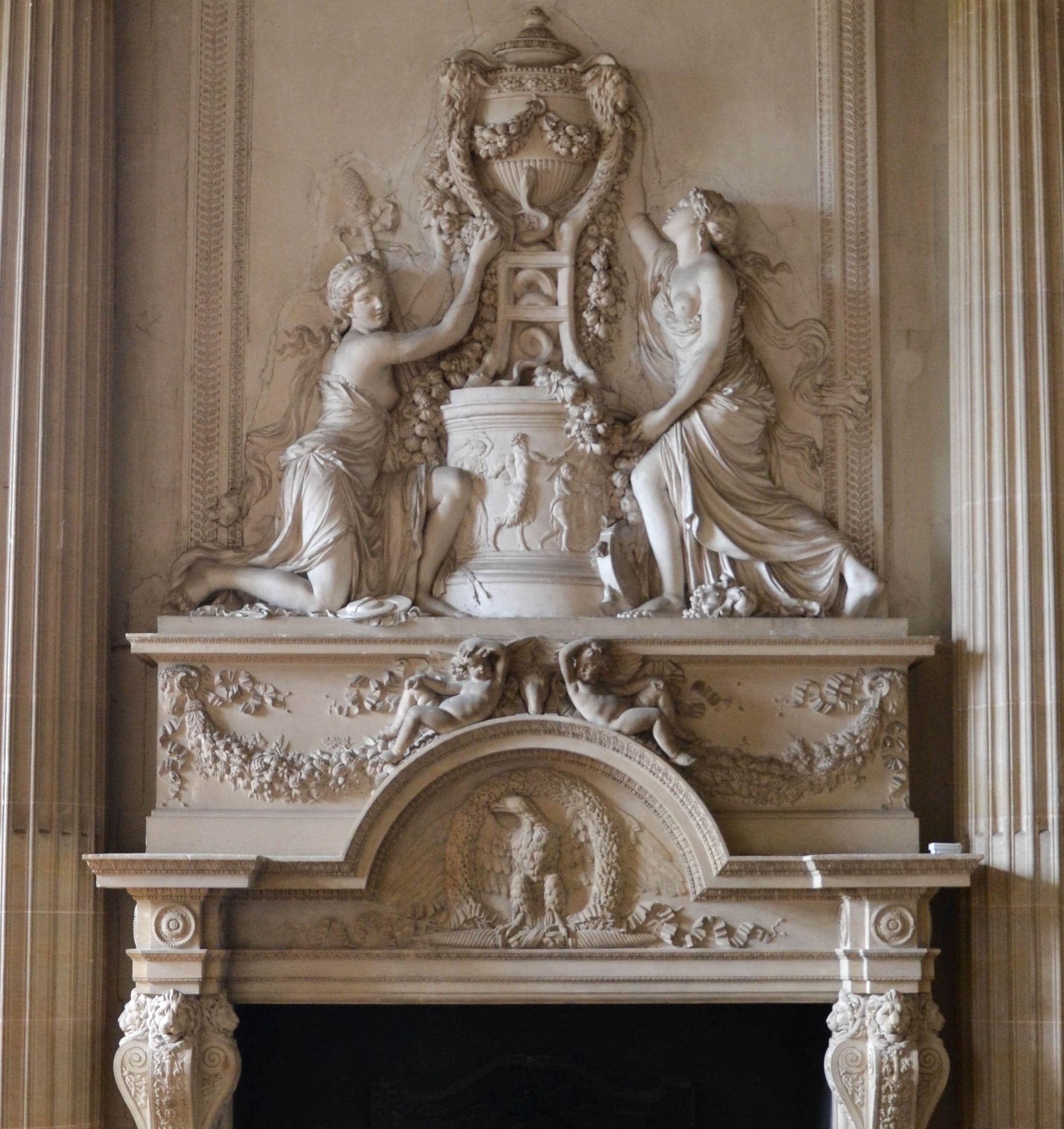 Cheminée, Salle à manger du comte d’Artois, château de Maisons