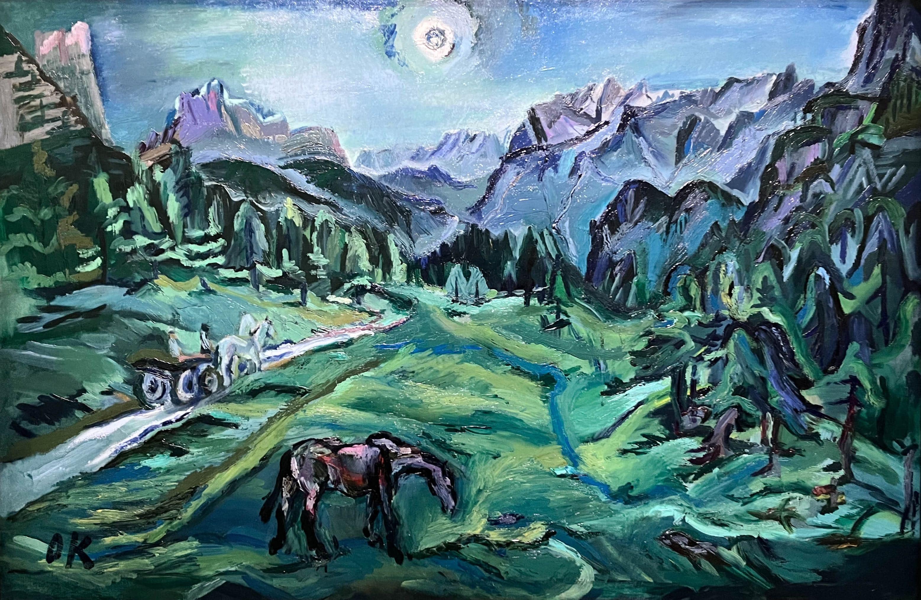 Paysage des Dolomites, Oskar Kokoschka, 1913