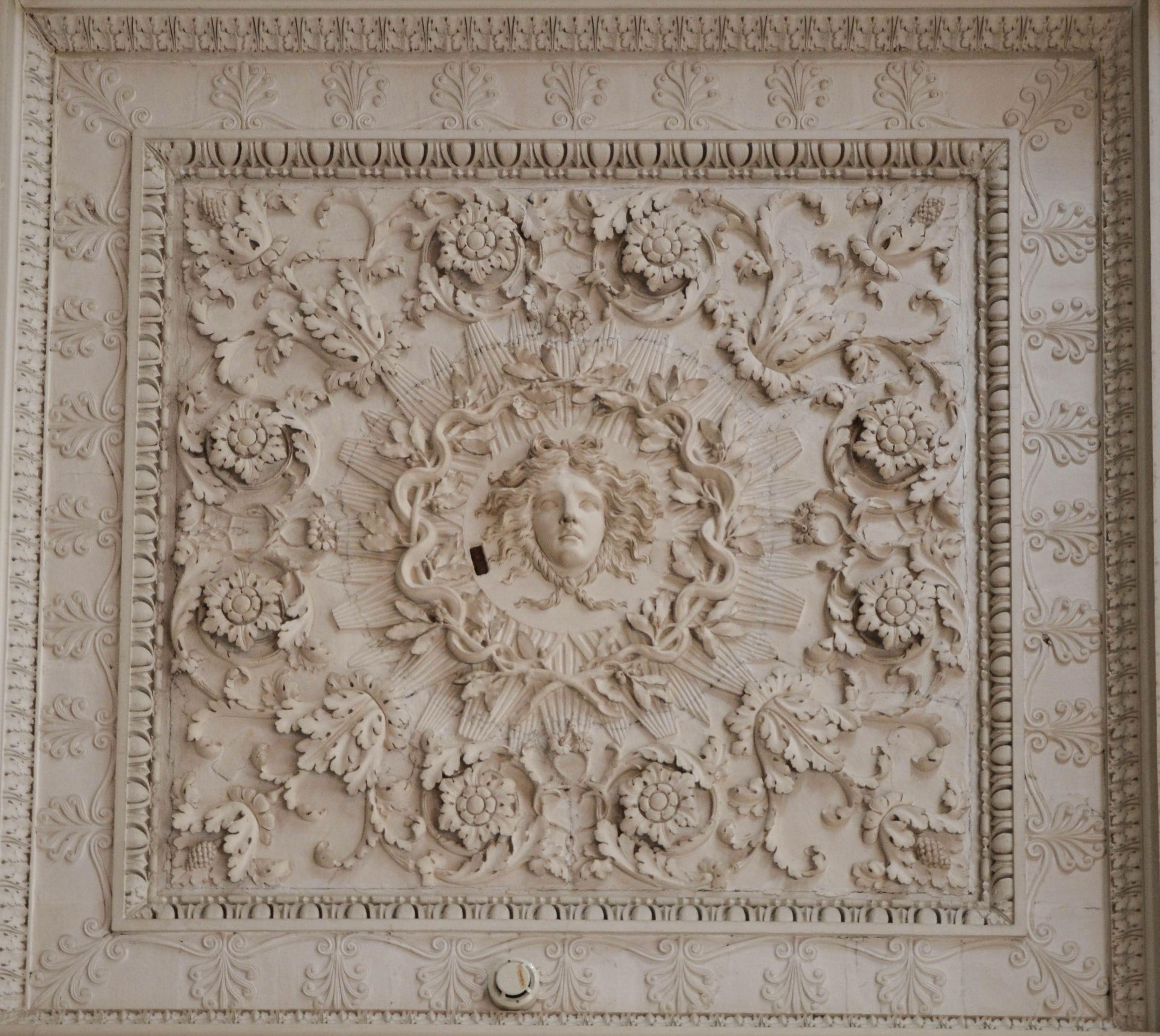 Plafond à caissons, Salle à manger du comte d’Artois, château de Maisons