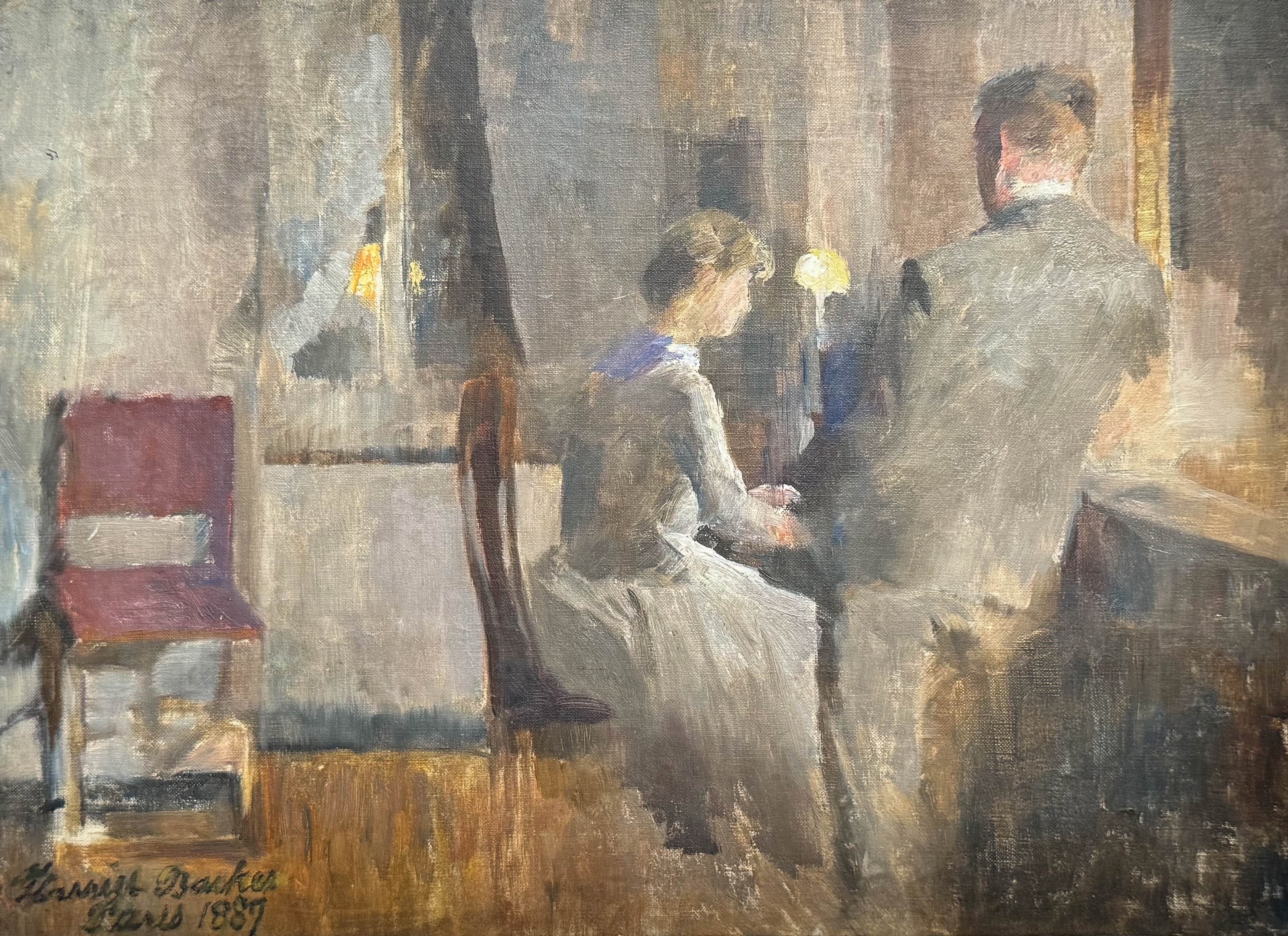 Musique, Intérieur à Paris (1887), Harriet Backer, National Museum, Oslo