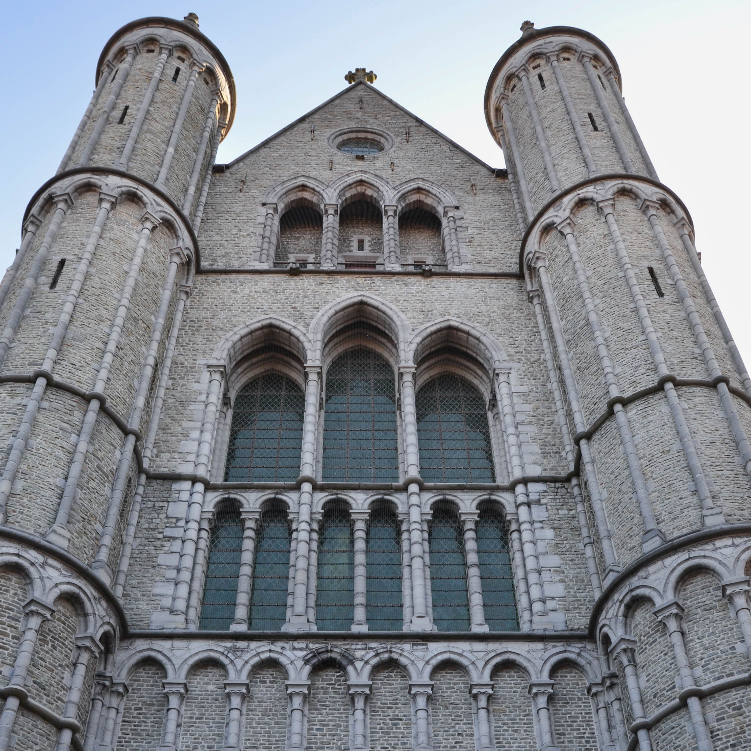 Façade occidentale gothique scladien Église Notre-Dame (1270-1340), Bruges