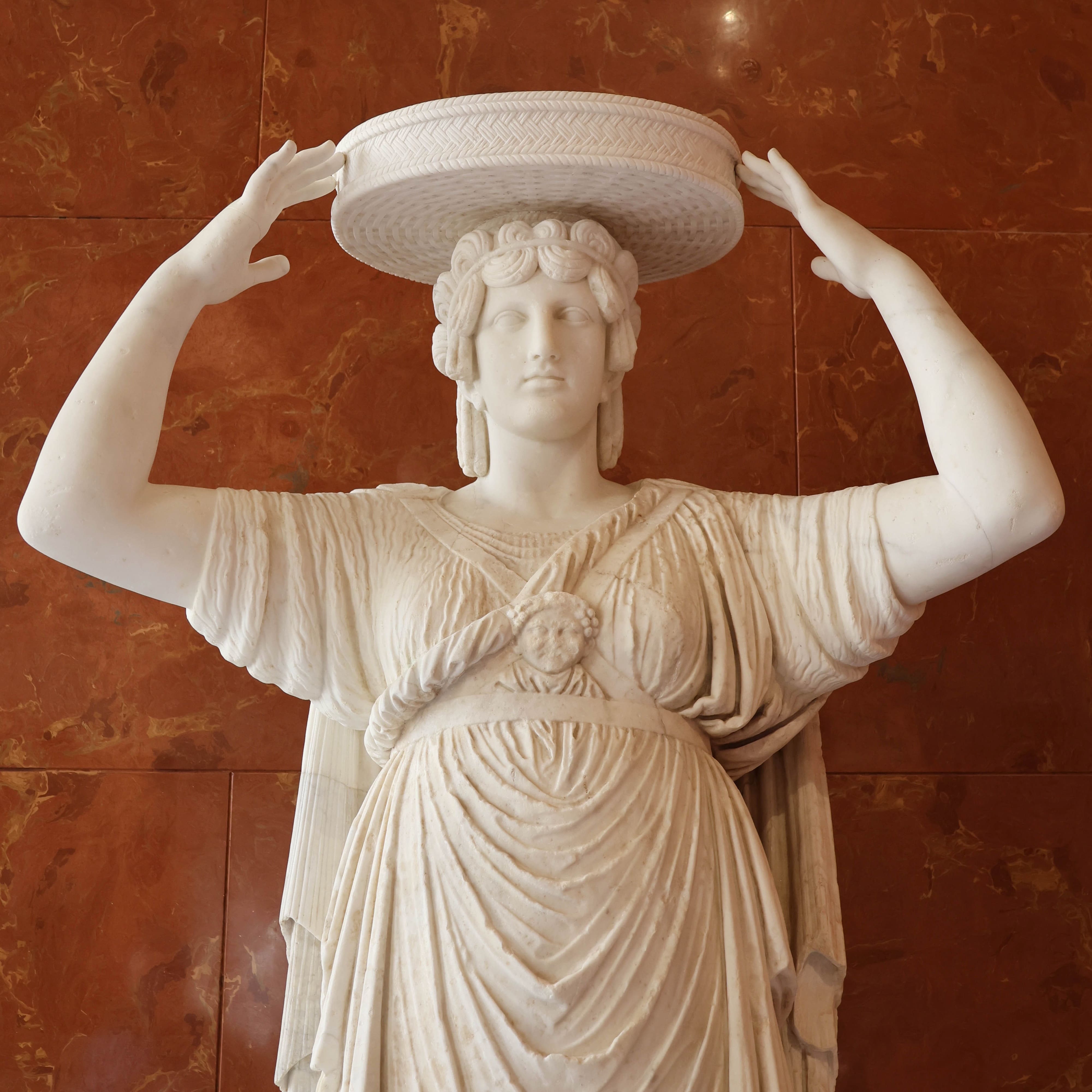 Caryatide (copie romaine du Ier siècle après JC), Collection Torlonia