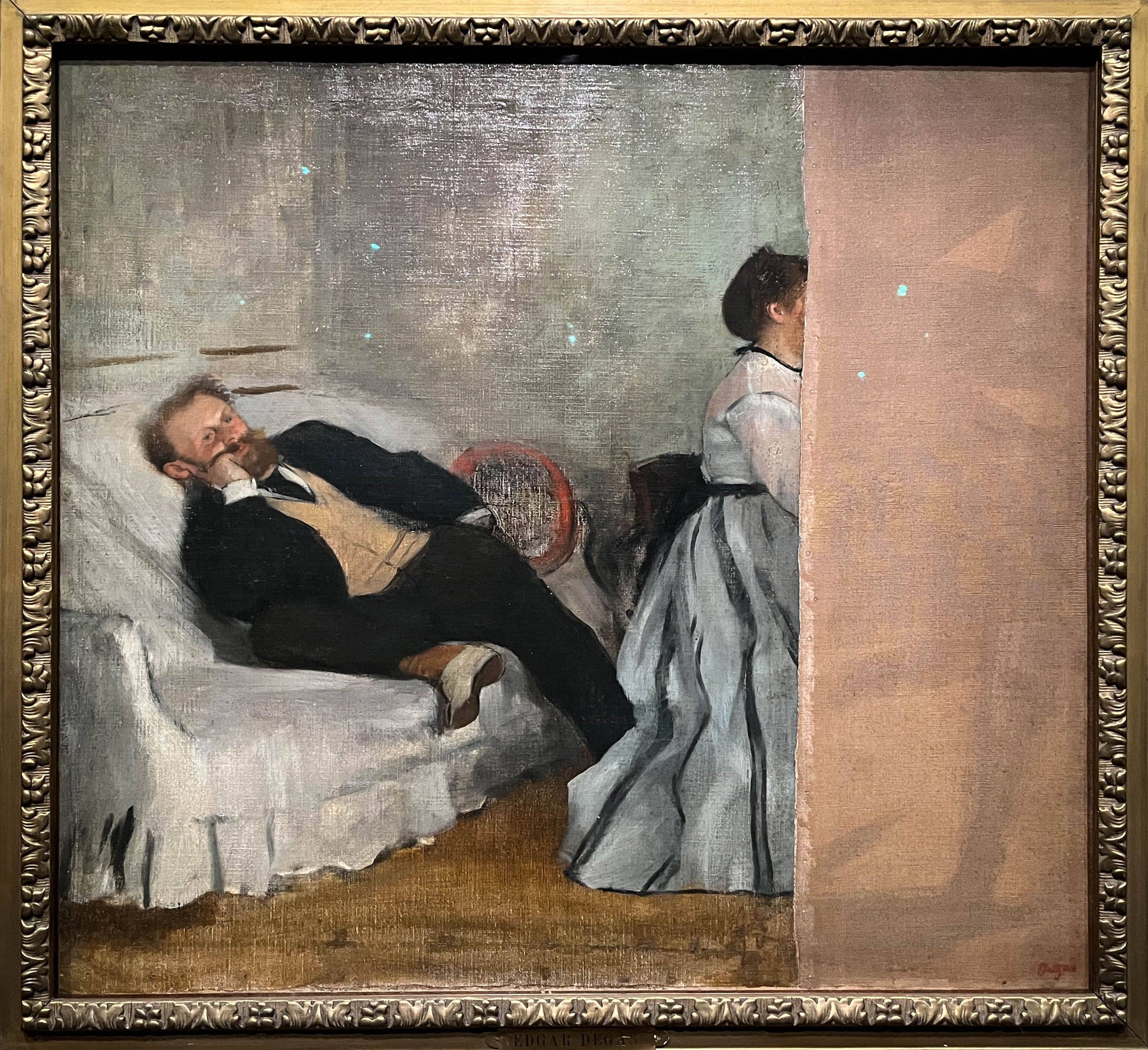 Monsieur et Madame Manet (1868), Edgar Degas