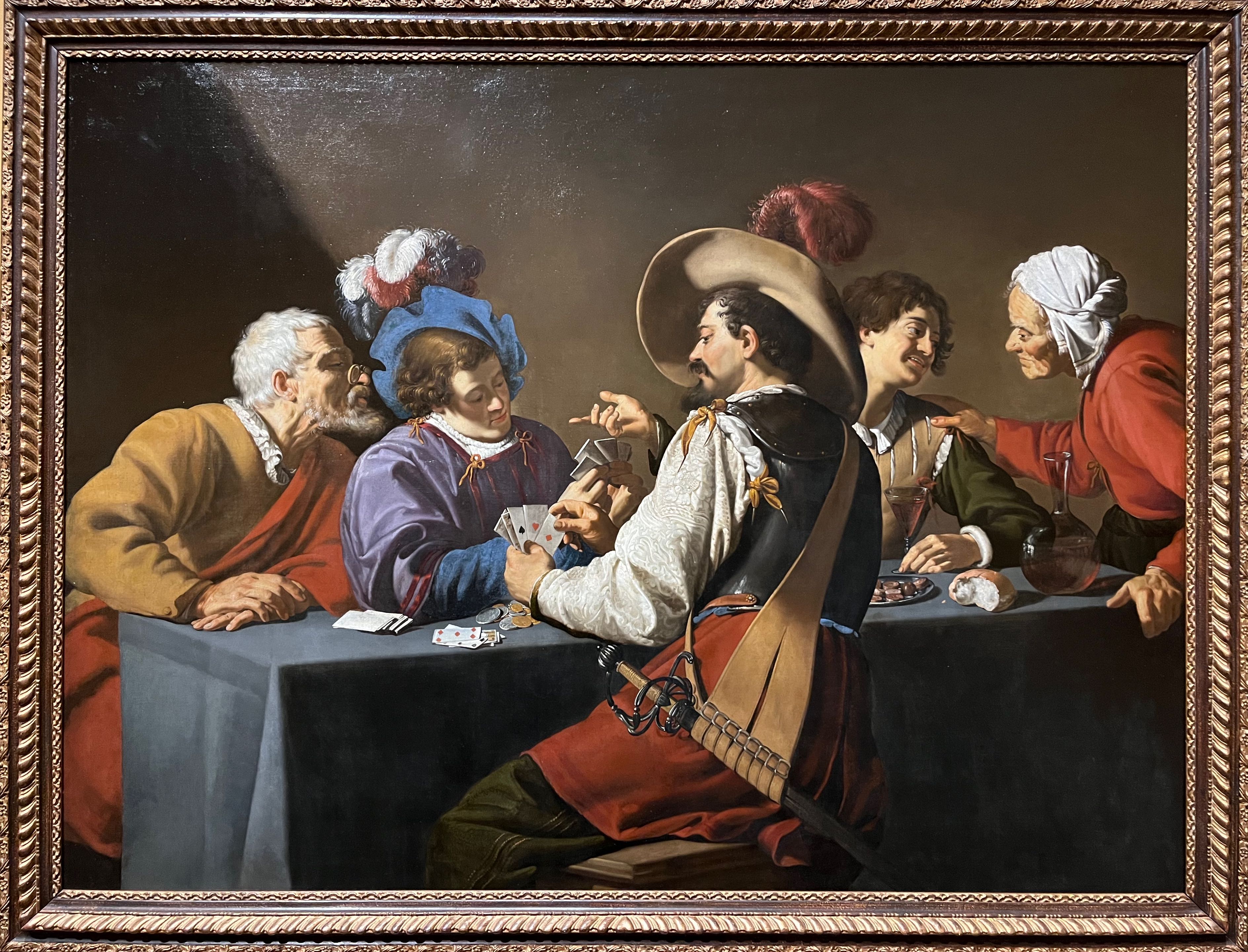 Les joueurs de cartes, Theodoor Rombouts, 1627