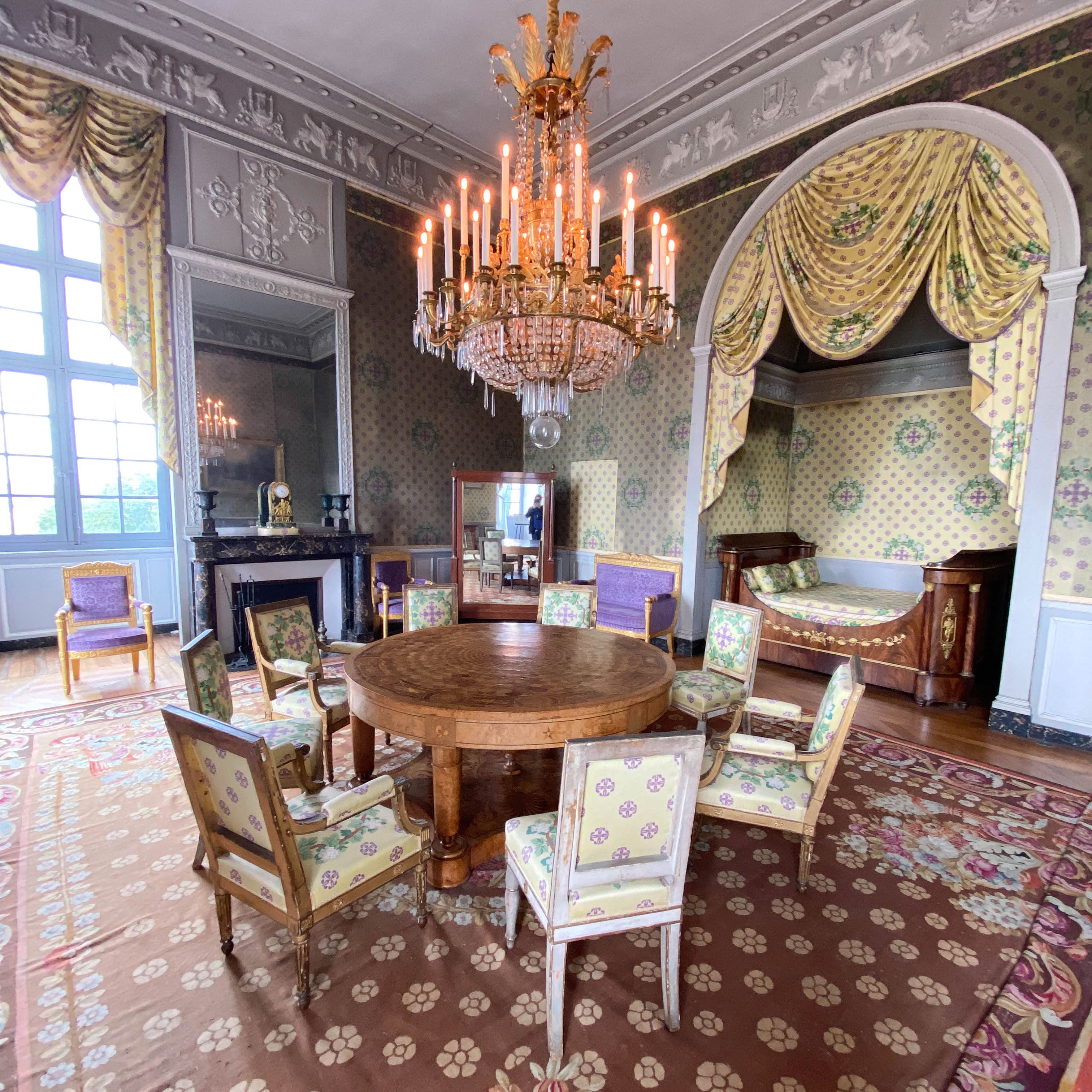 Chambre du Maréchal, château de Maisons