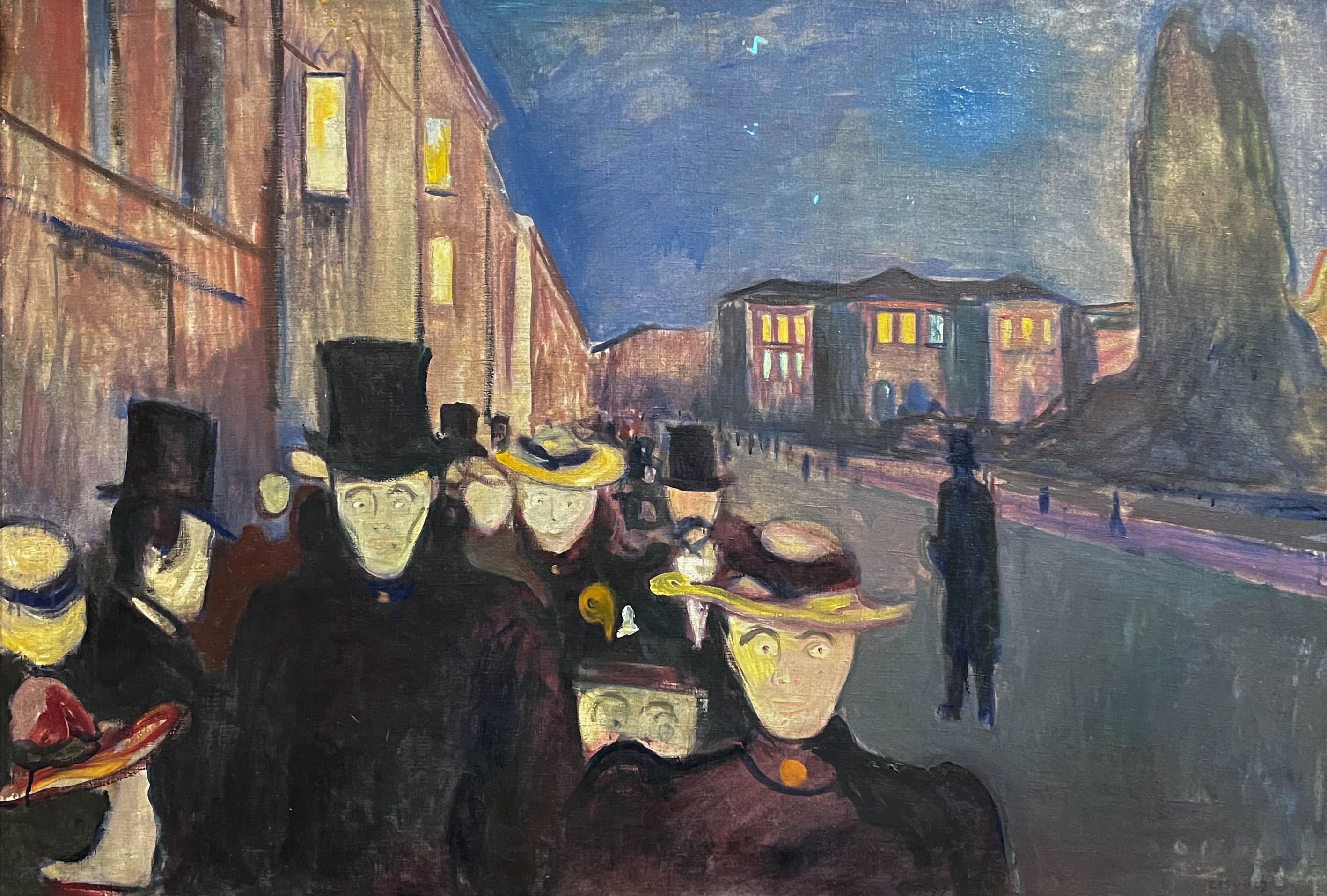 Soirée sur l’avenue Kar Johan, Edvard Munch, 1892