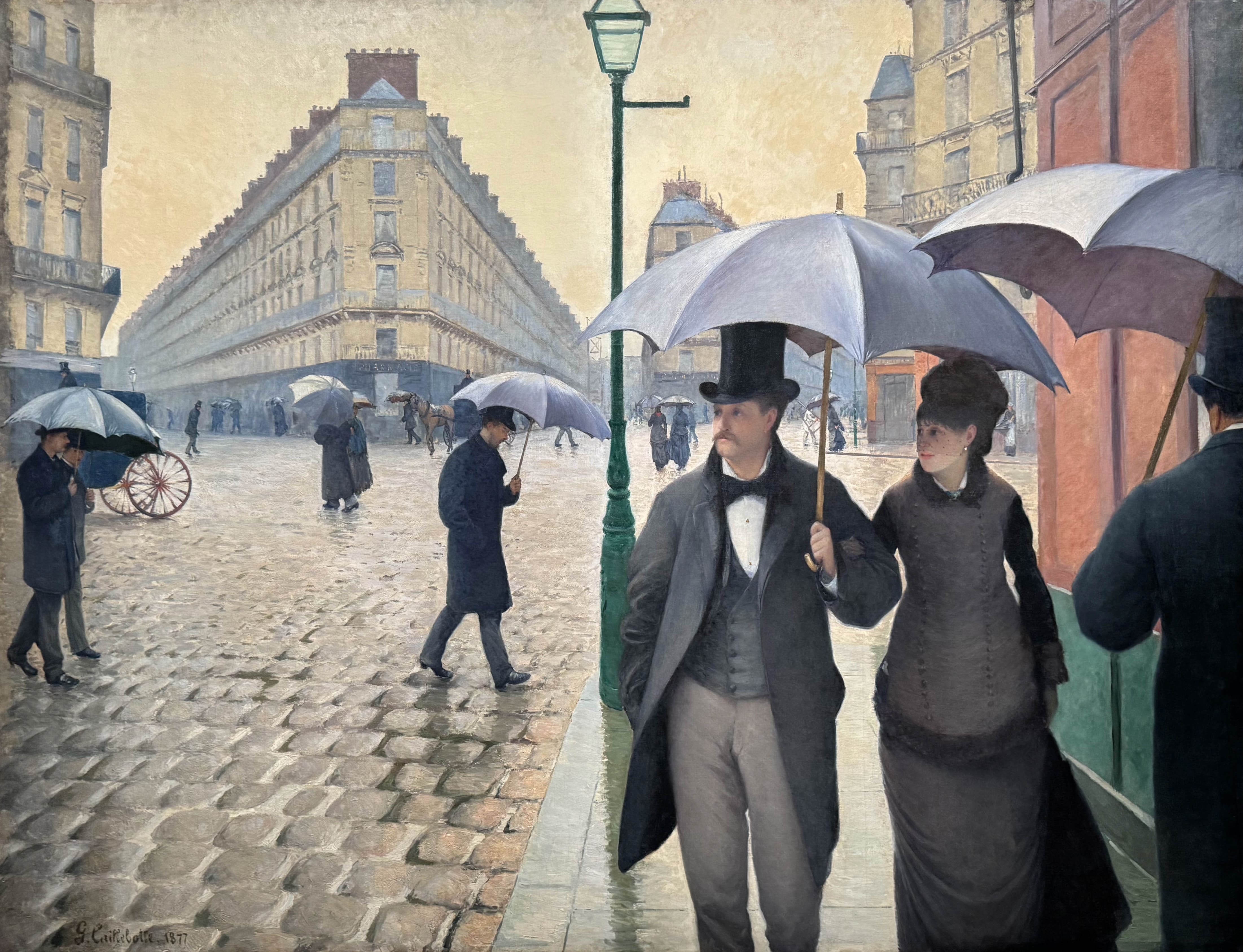 Rue de Paris, temps de pluie (1877), Gustave Caillebotte, Chicago