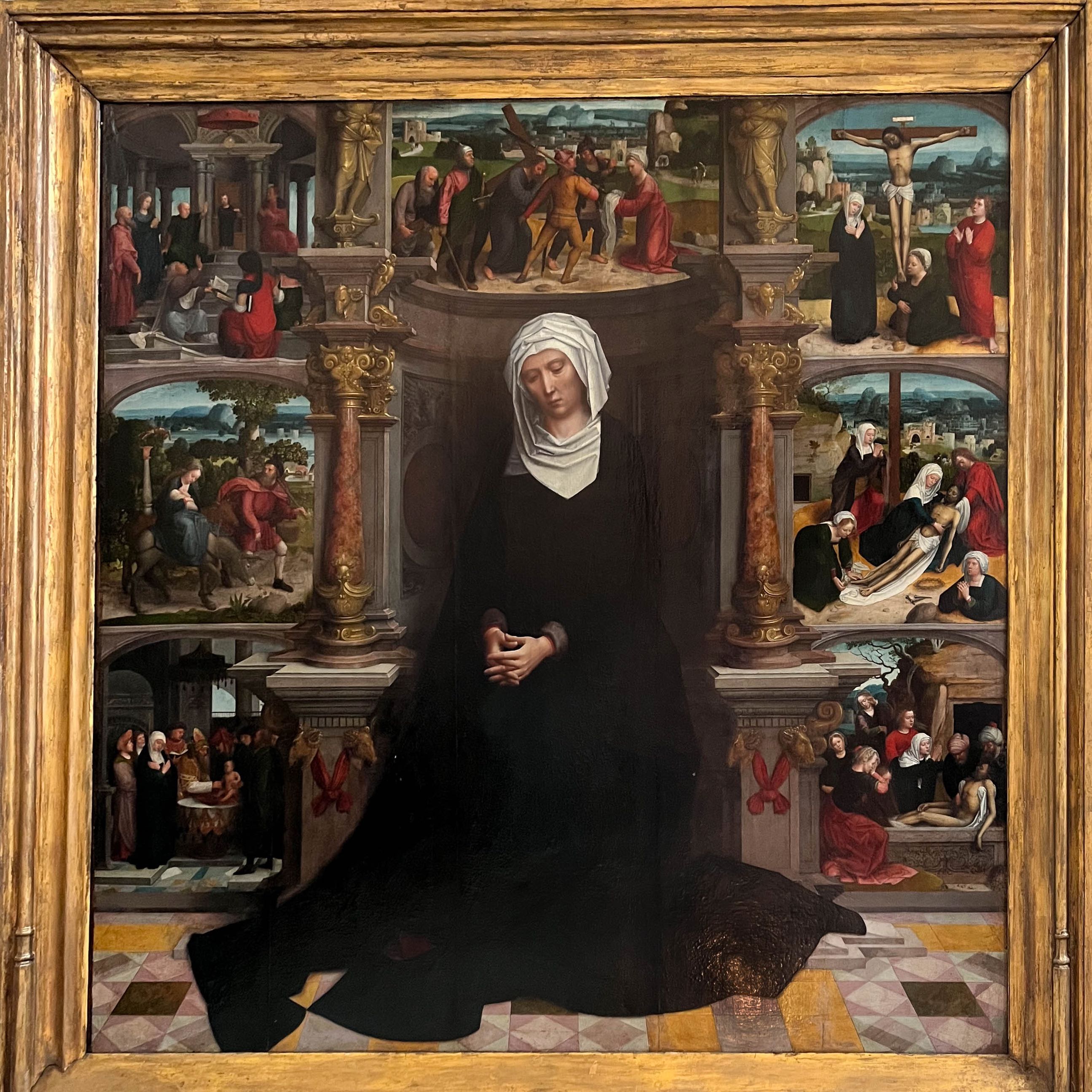 Vierge des sept douleurs (1528-1535), Adriaen Isenbrandt, Église Notre-Dame, Bruges