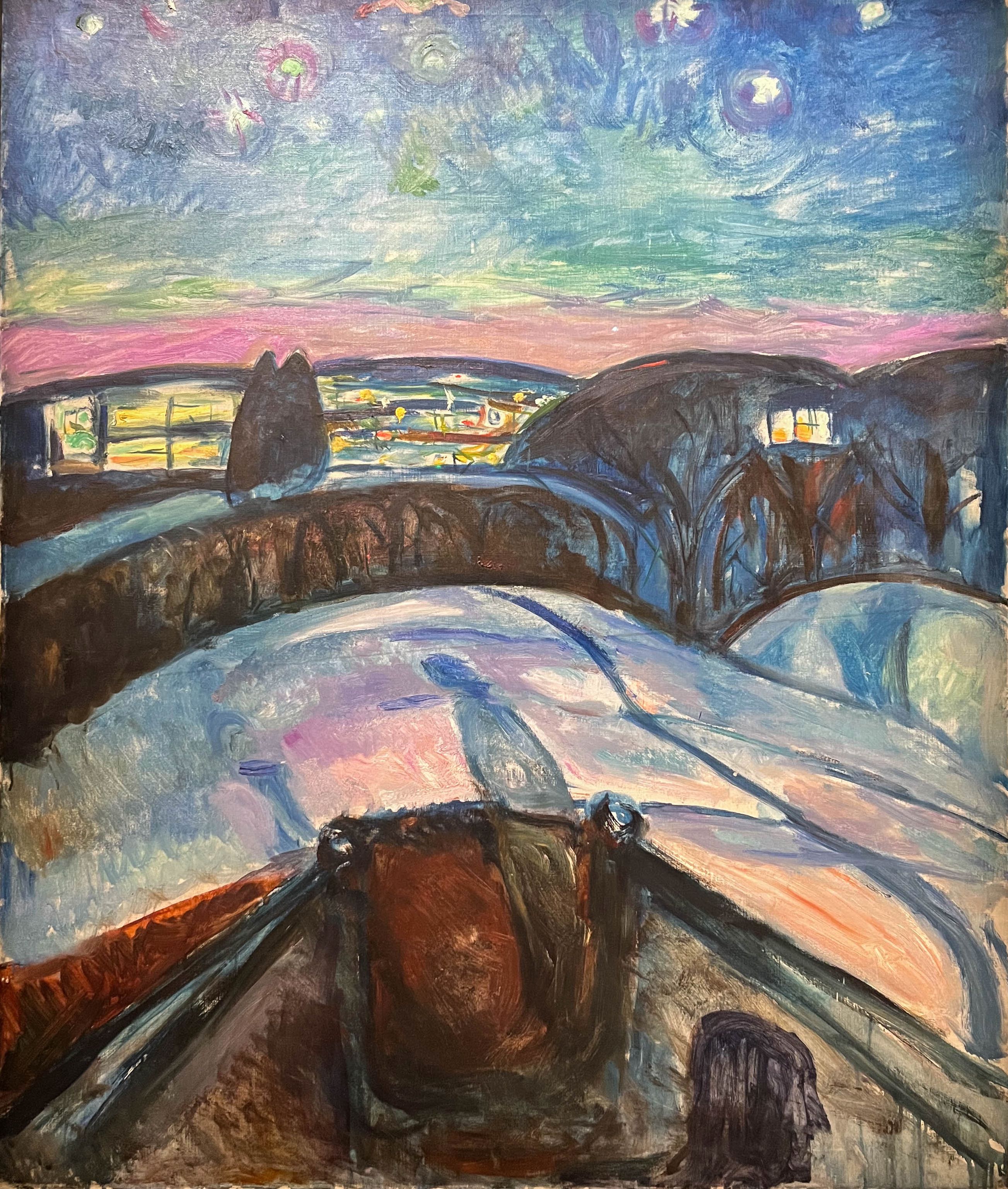 Nuit étoilée, Edvard Munch, 1922-1924