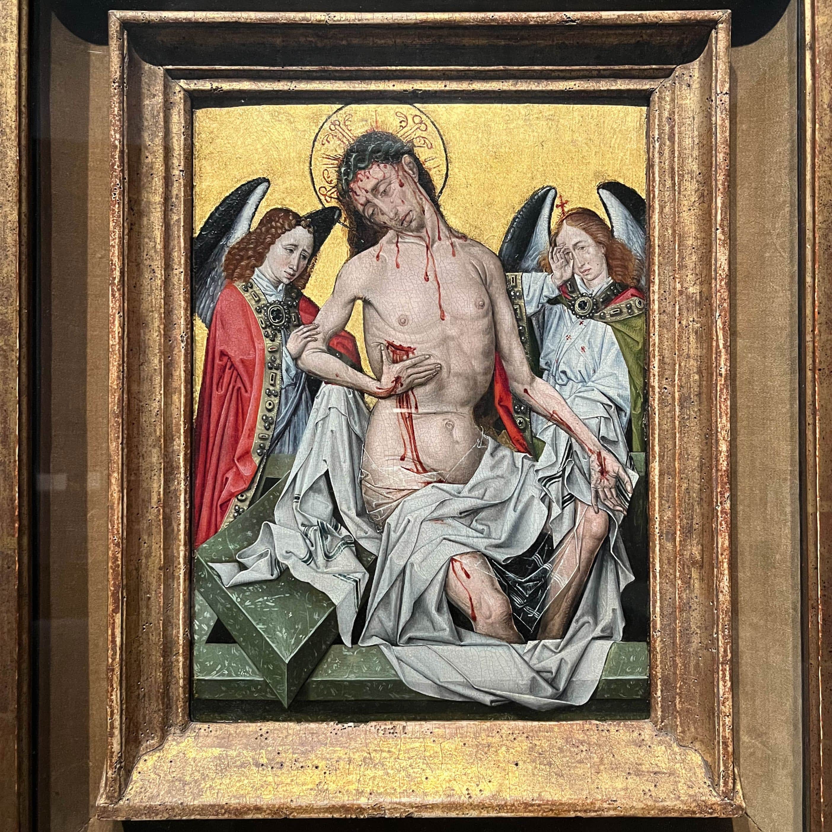 L’Homme de douleurs (1430), Maître de Flémalle, MSK, Gand