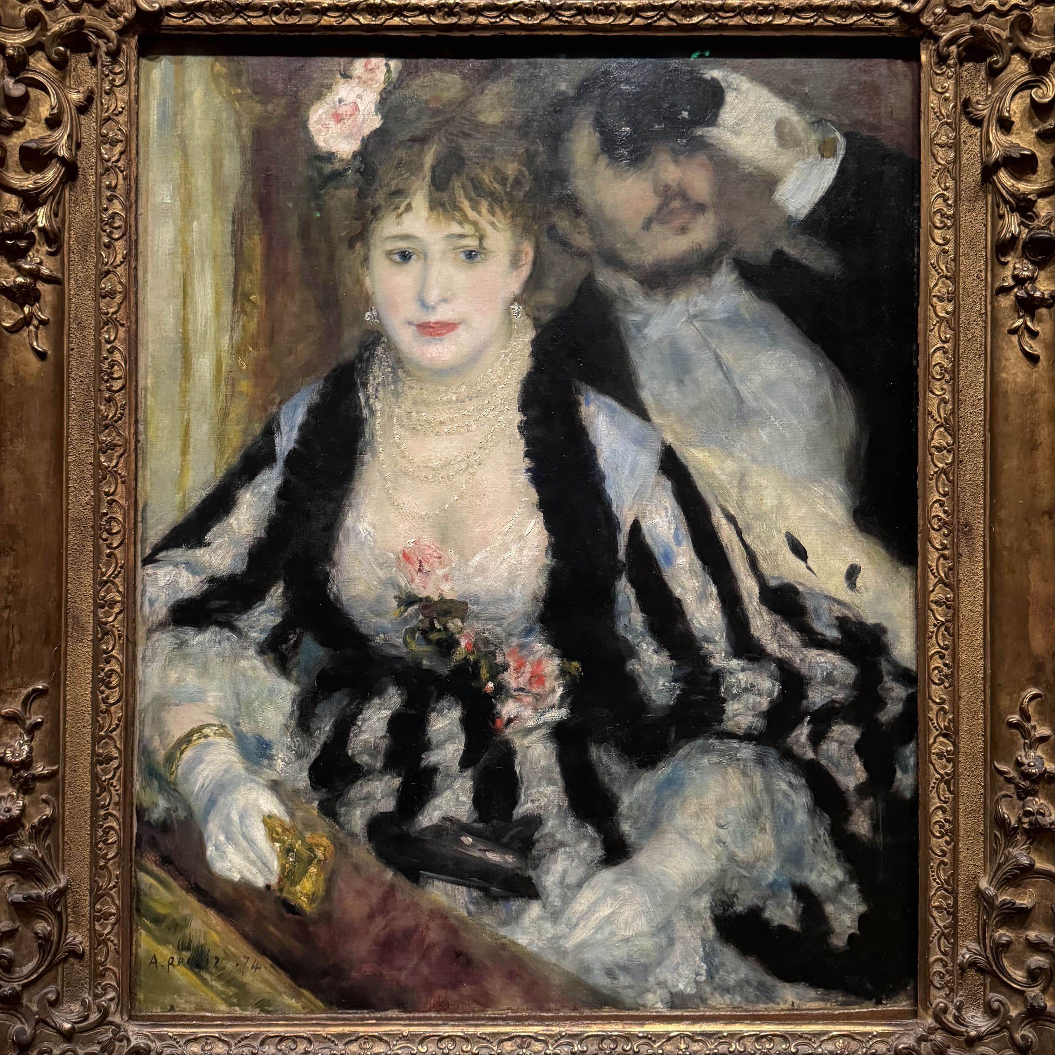 La loge (1874), Pierre-Auguste Renoir, Première exposition impressionniste, n° 142