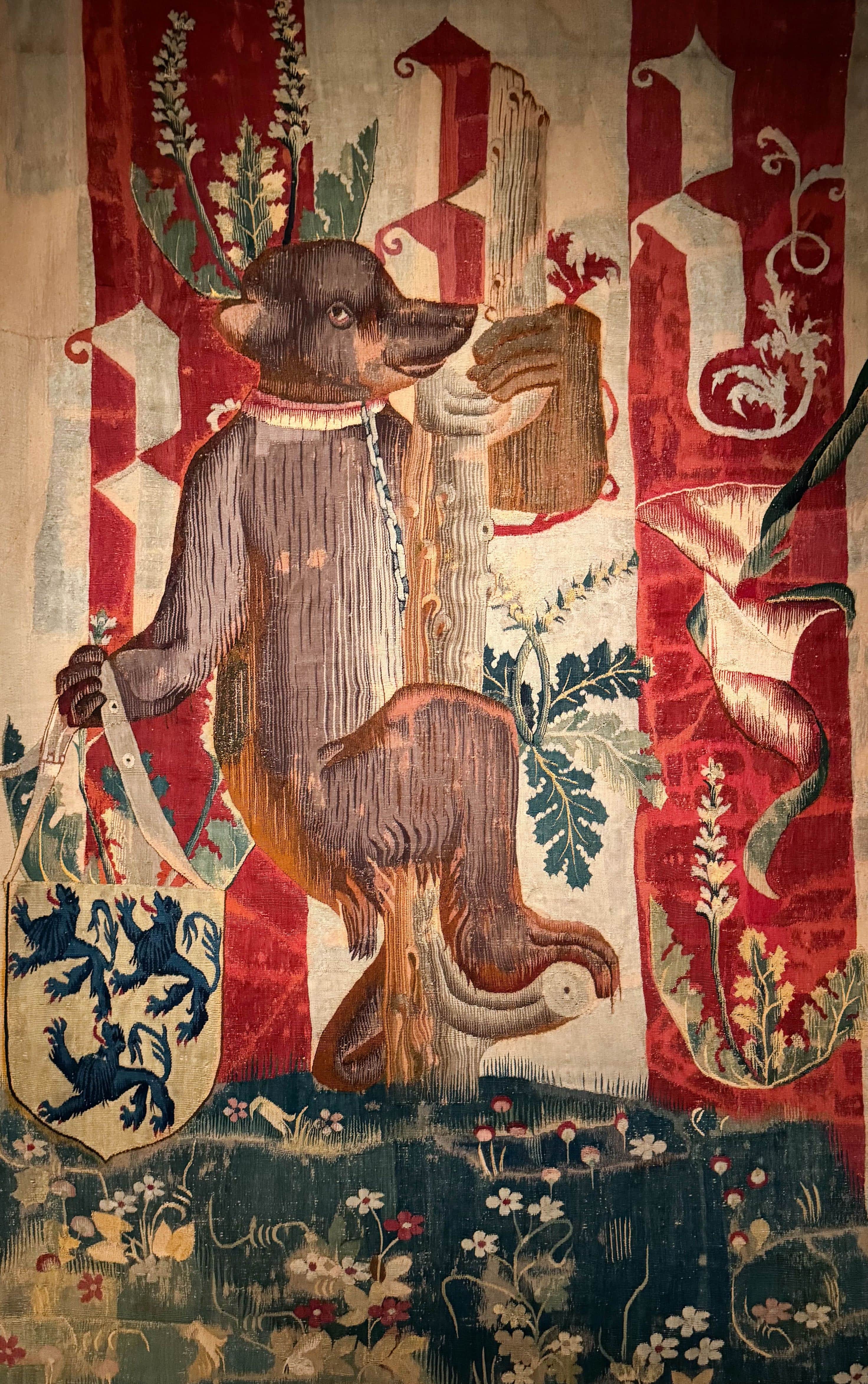 Fragment de tapisserie de la famille Jouvenel des Ursins, musée du Louvre, Paris