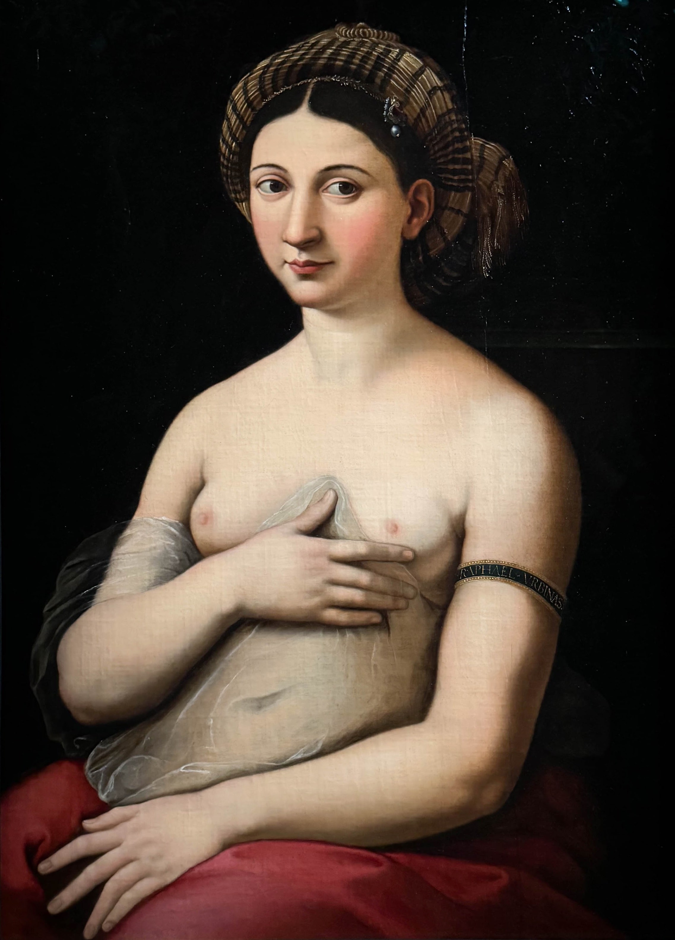 La Fornarina (1520), d’après Raphaël, Galerie Borghèse, Rome