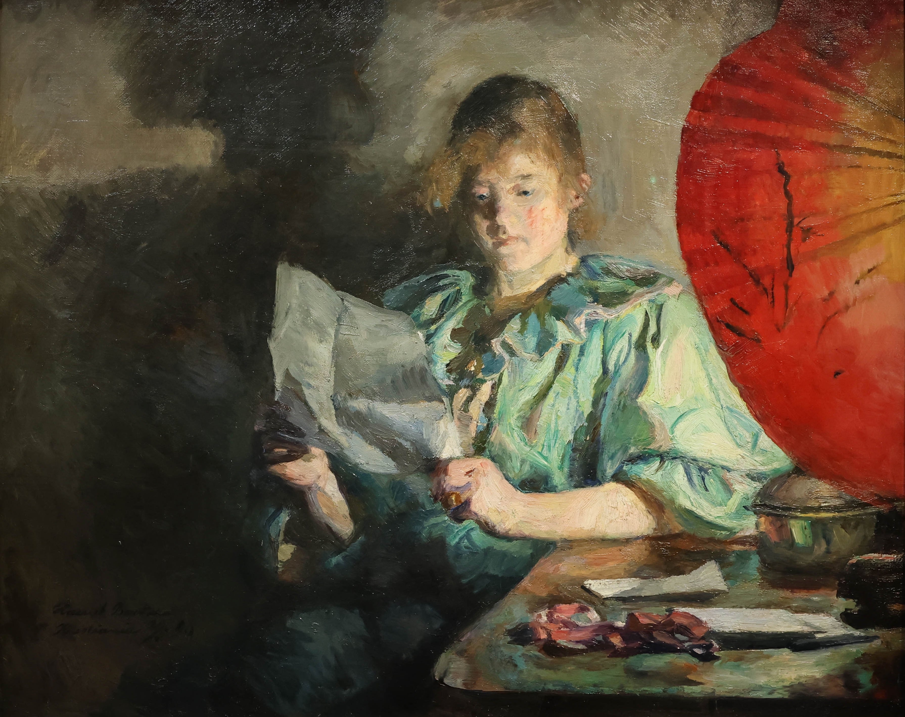 Intérieur, le soir (1896), Harriet Backer, National Museum, Oslo