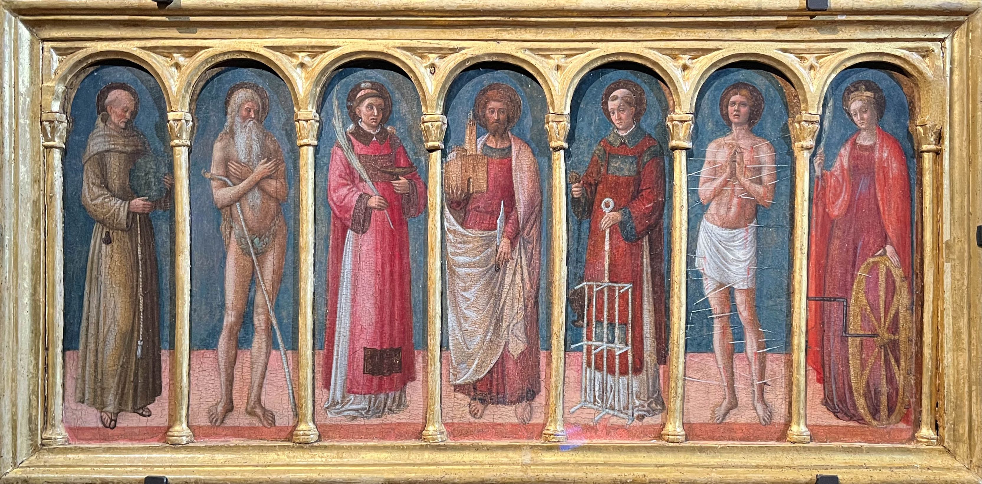 Prédelle aux sept saints, Jacopo Bellini, 1462-1463