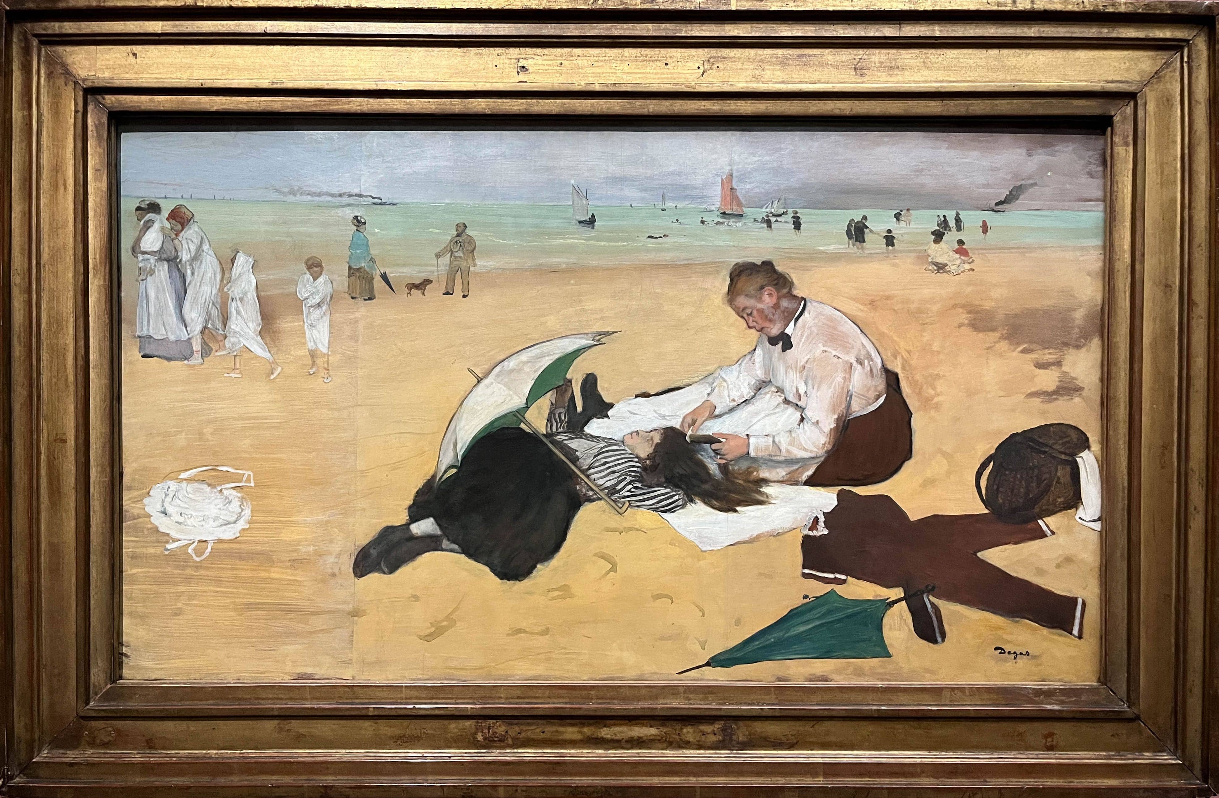 Scène de plage (1875), Edgar Degas