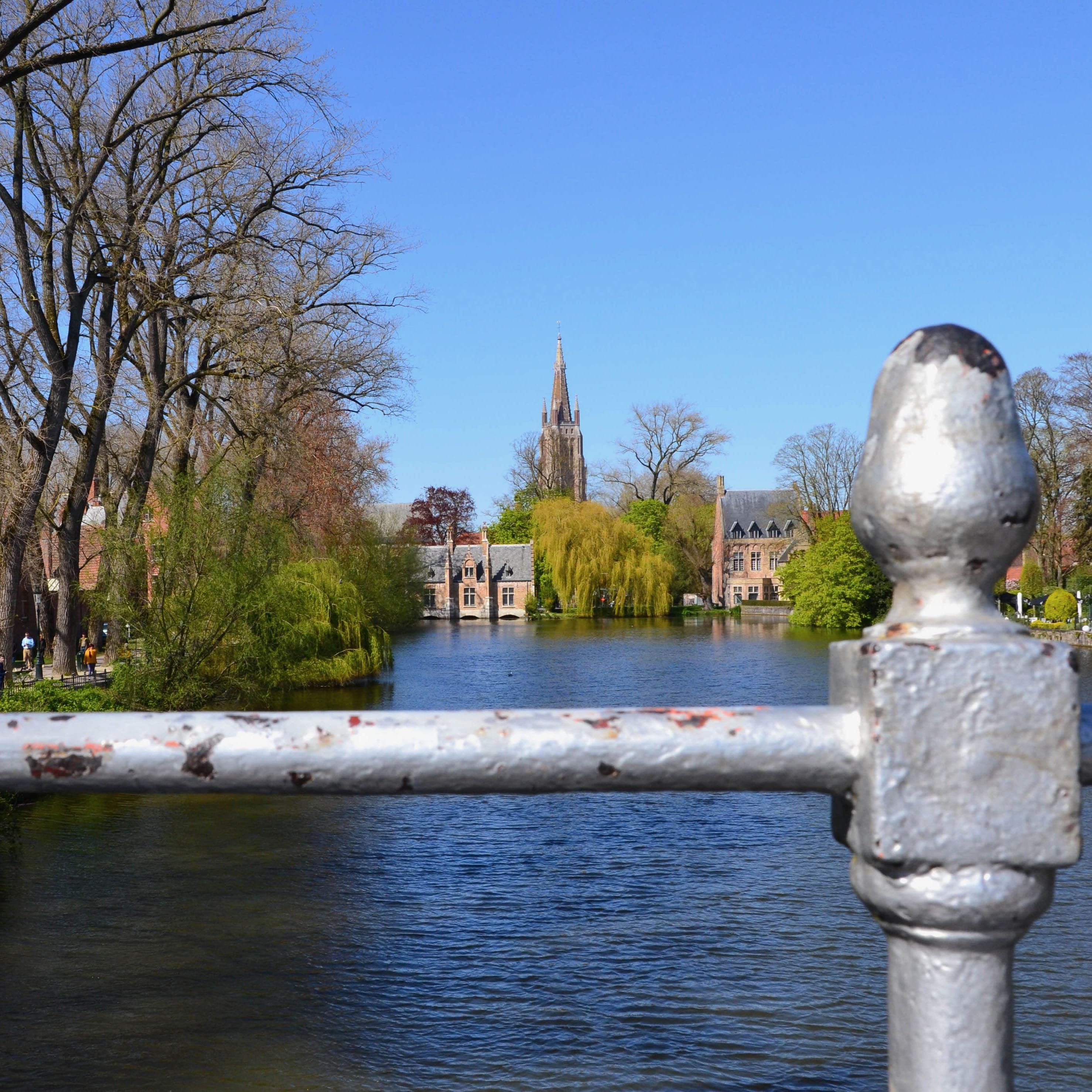 Bruges depuis le Minnewaterpark