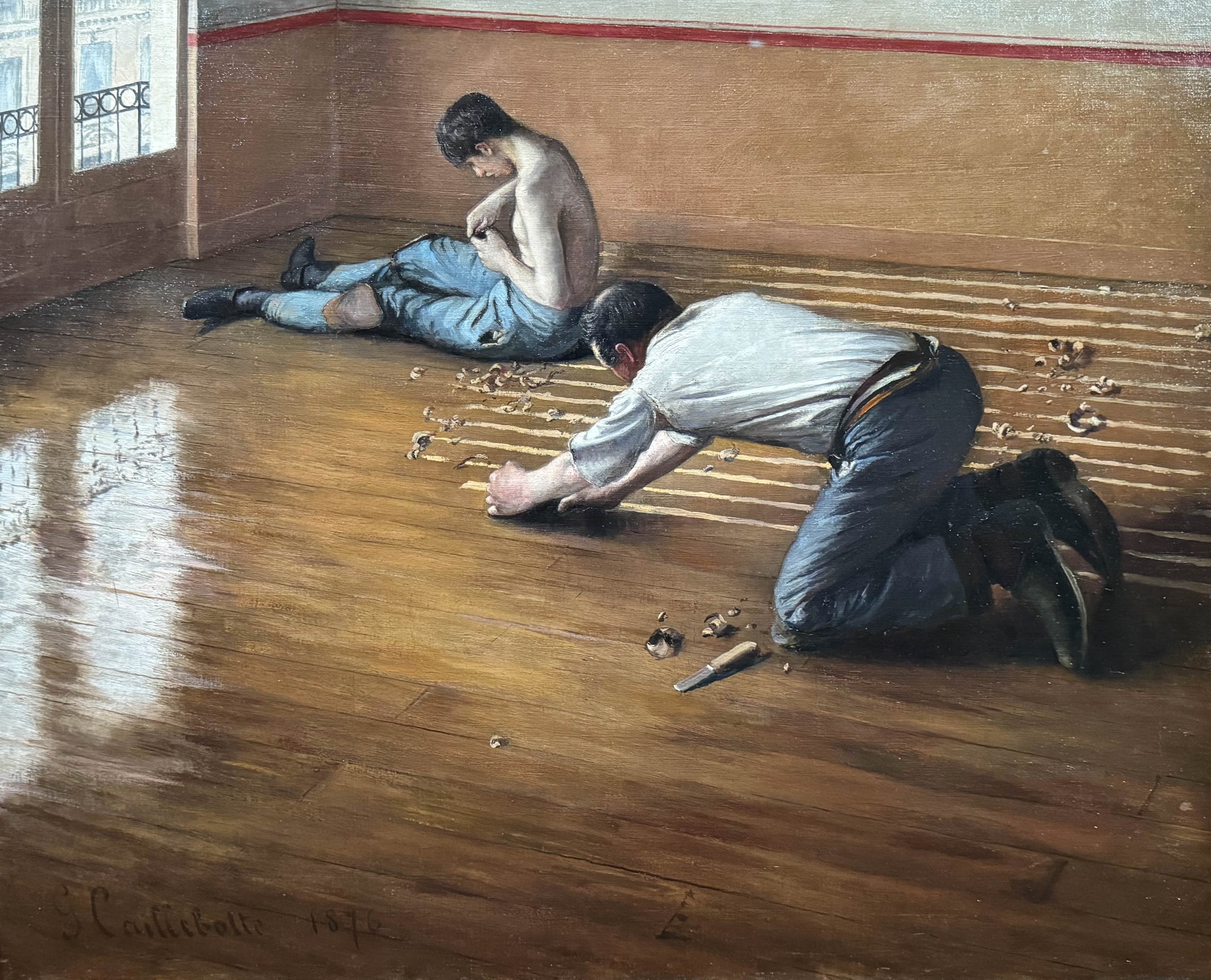 Raboteurs de parquets (1876), Gustave Caillebotte, Musée d’Orsay