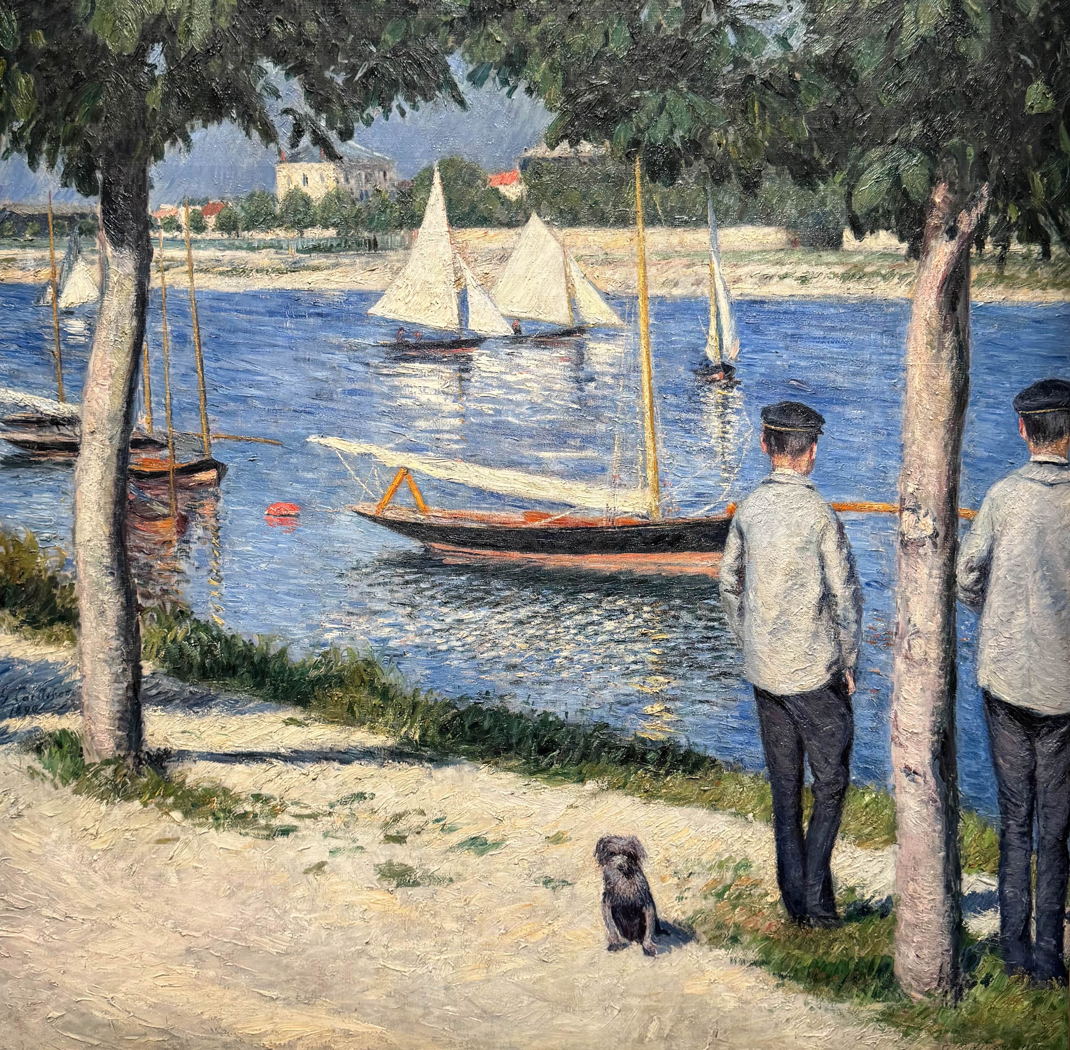 Les berges du petit Gennevilliers et la Seine (1890), Gustave Caillebotte