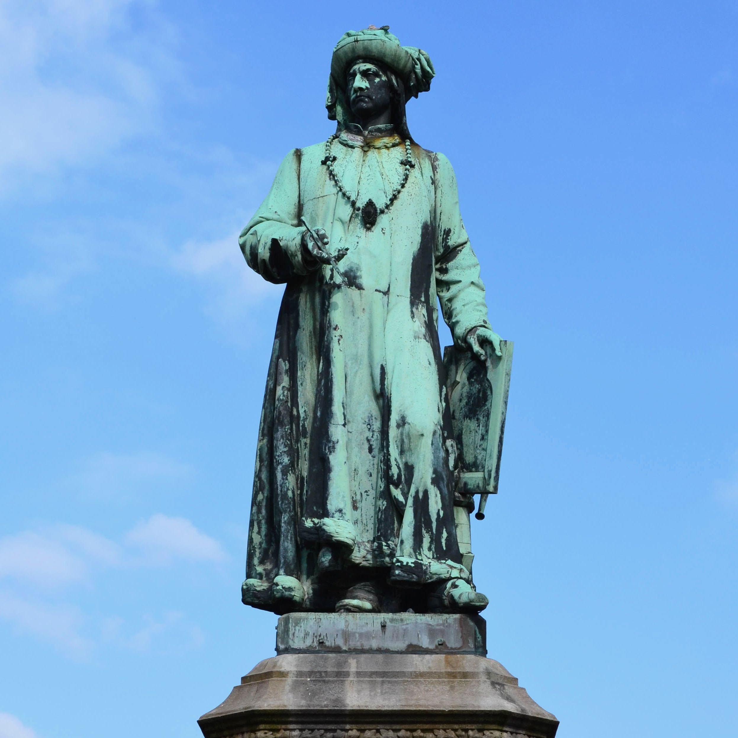 Statue Jan Van Eyck, Bruges