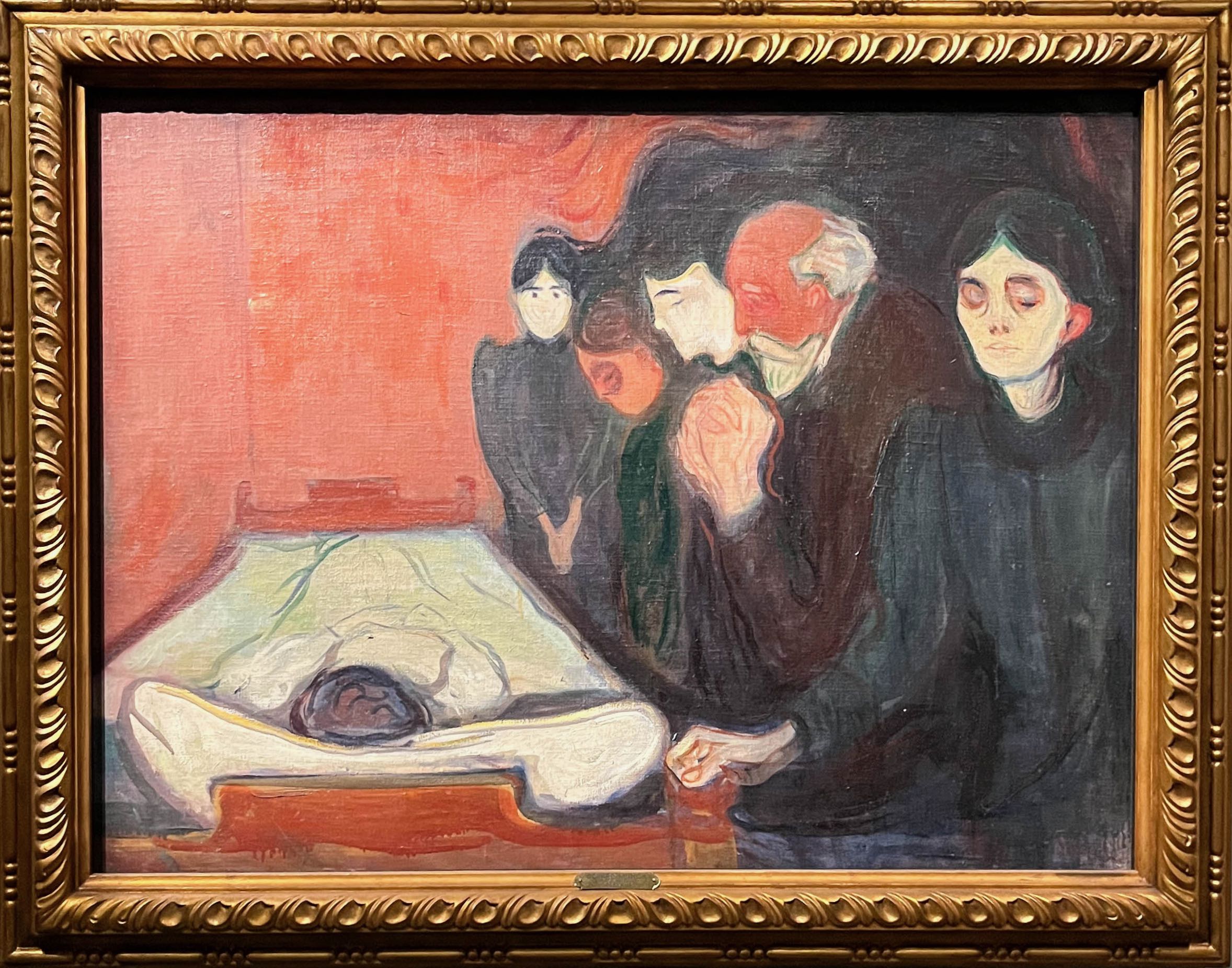 Près du lit de mort, Edvard Munch, 1895