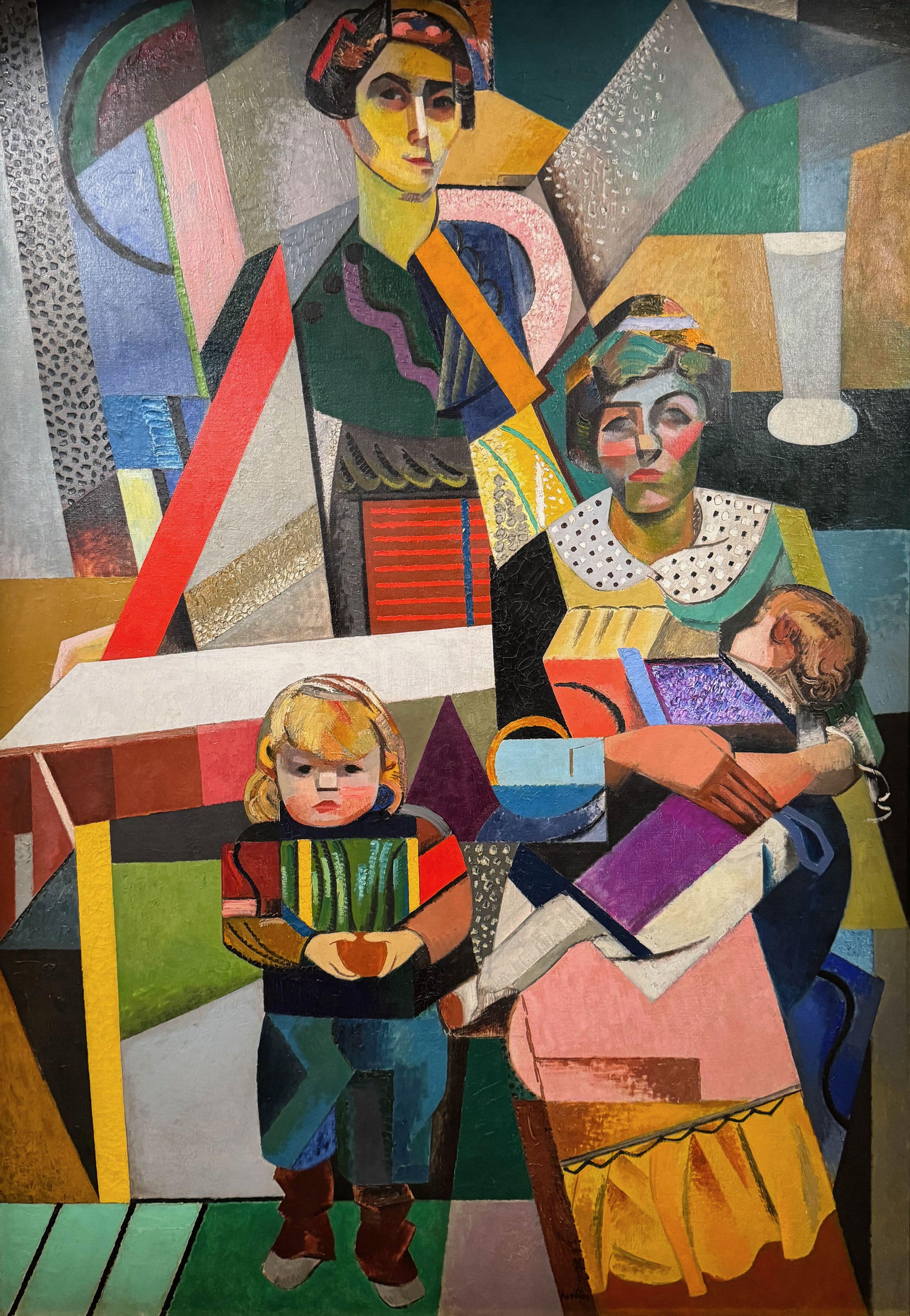 La famille, femmes et enfants (1914), Auguste Herbin