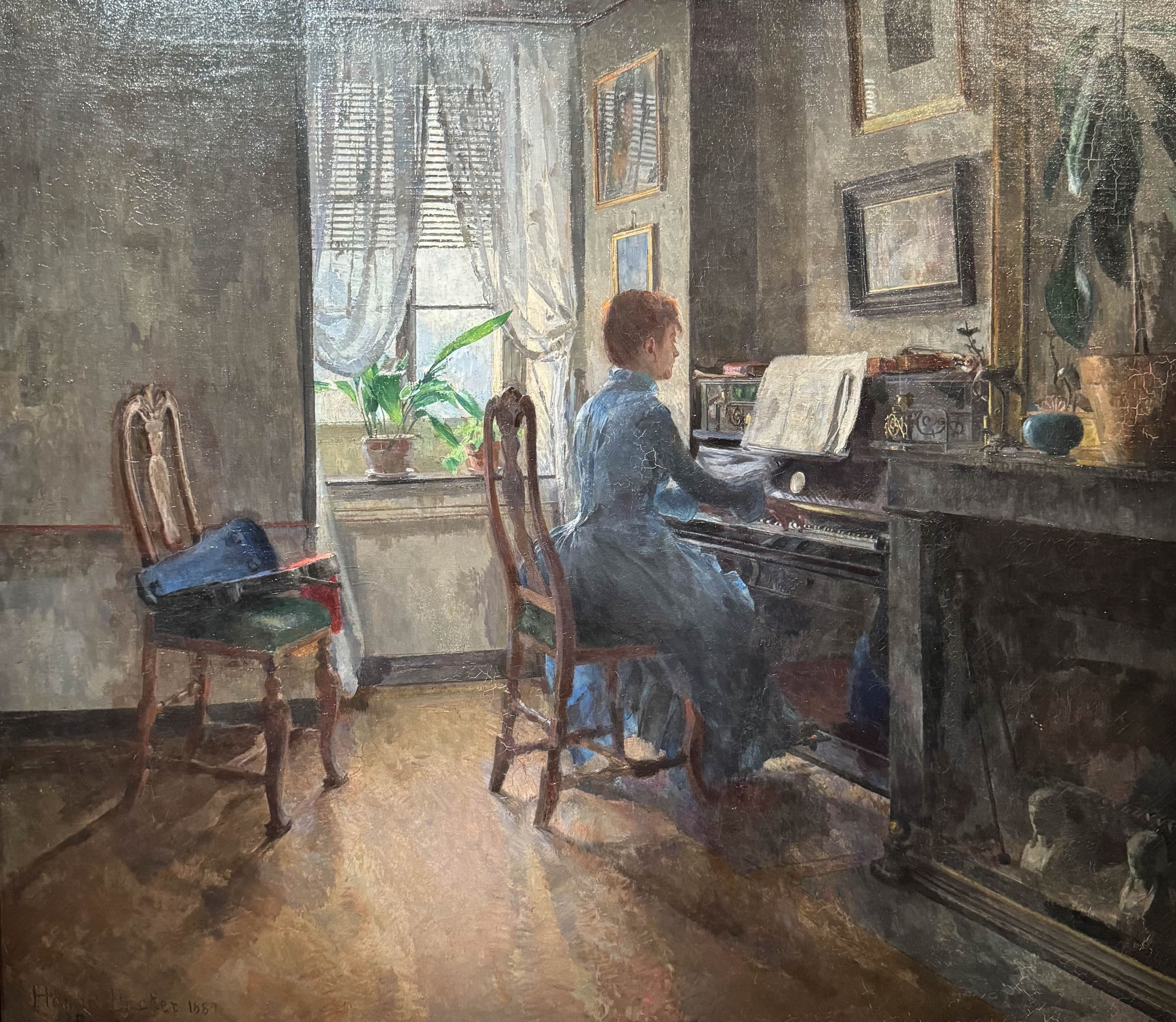 Chez moi (1887), Harriet Backer, National Museum, Oslo