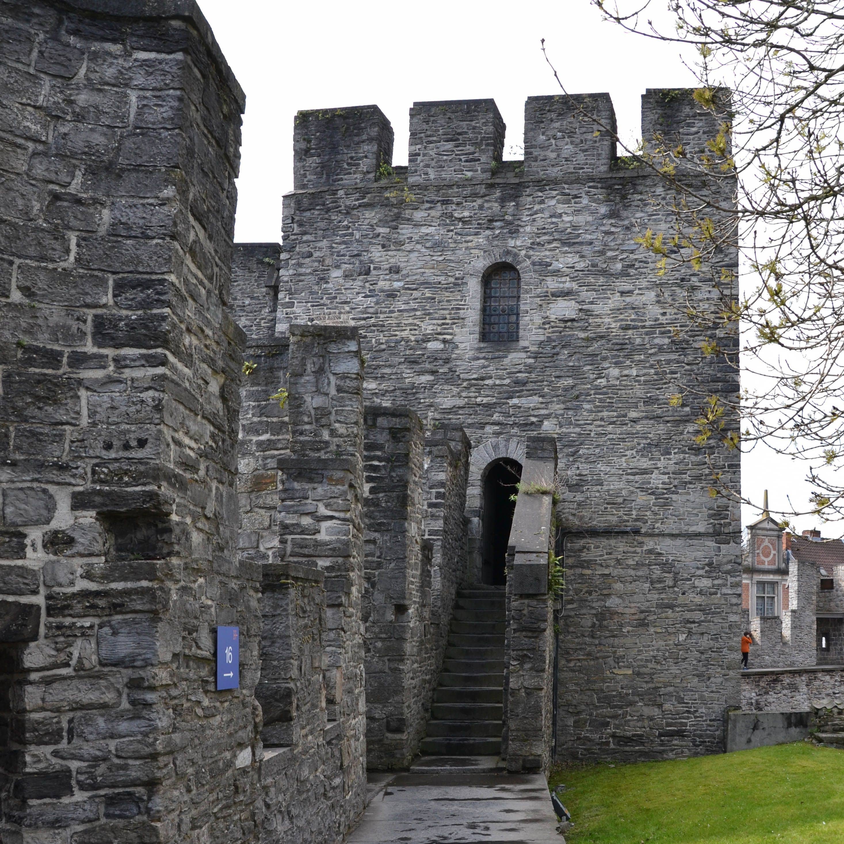 Tour carrée, Château des Comtes de Flandres, Gand