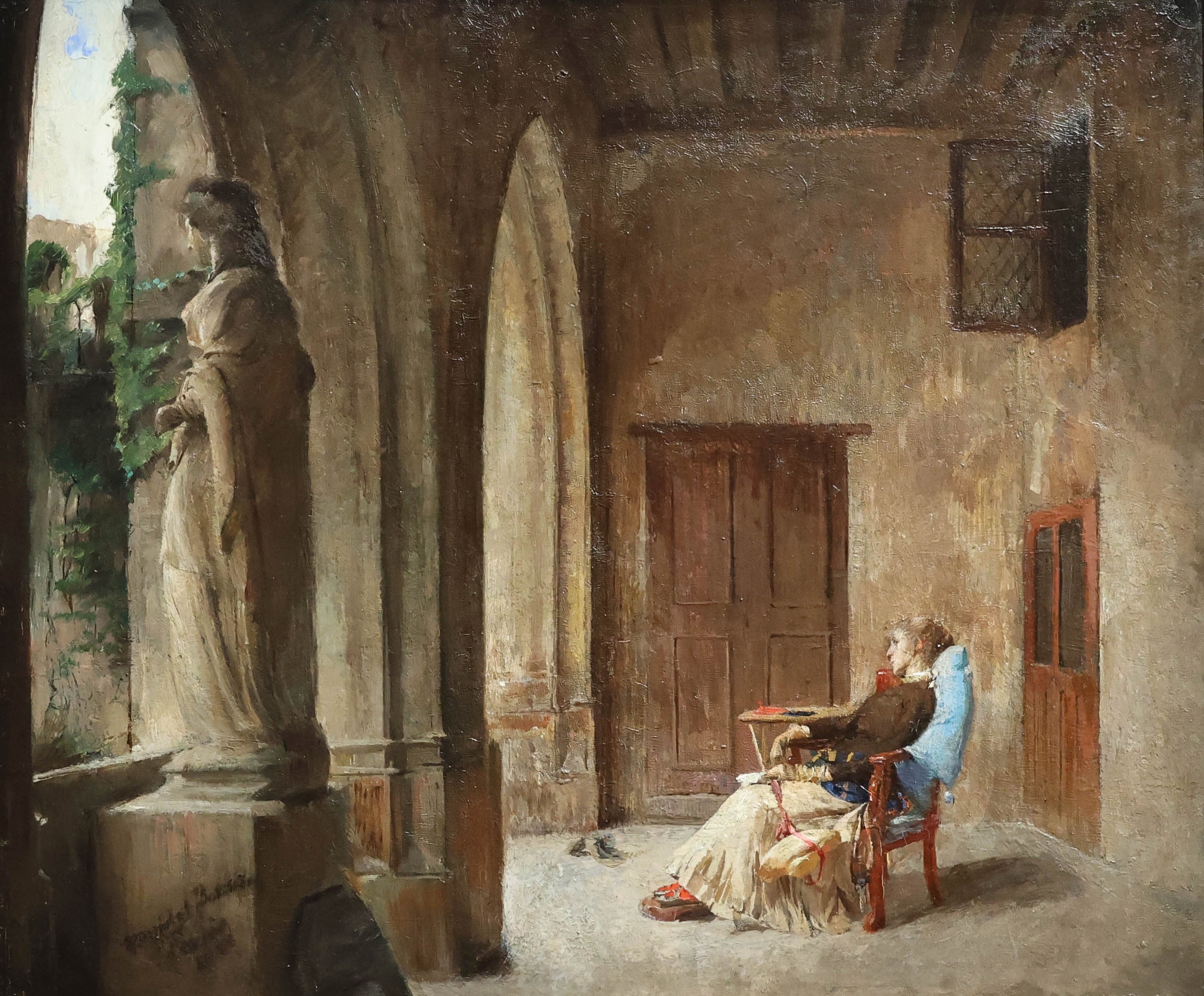 Au musée de Cluny (1885), Harriet Backer