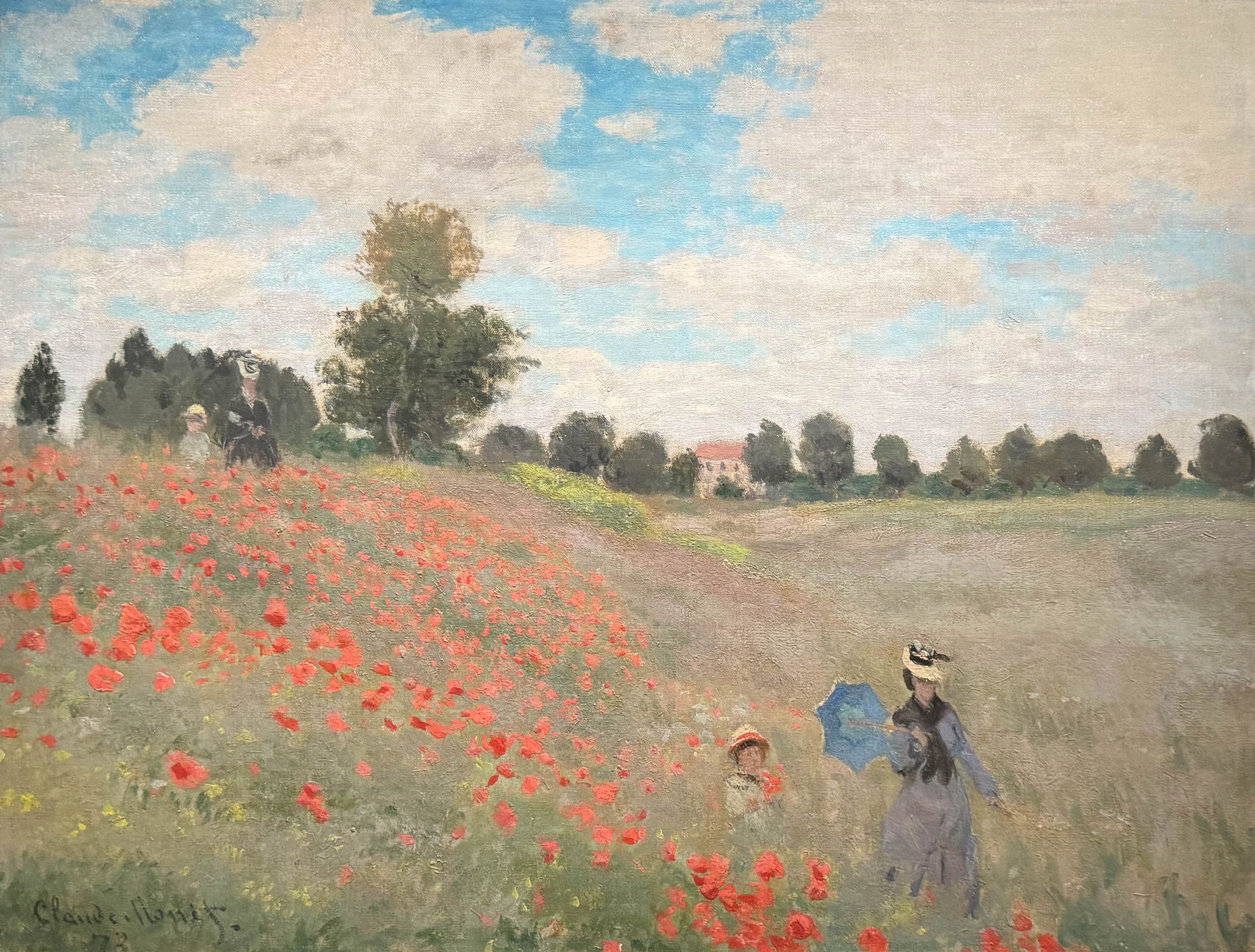 Coquelicots (1873), Claude Monet, Première exposition impressionniste, n° 95