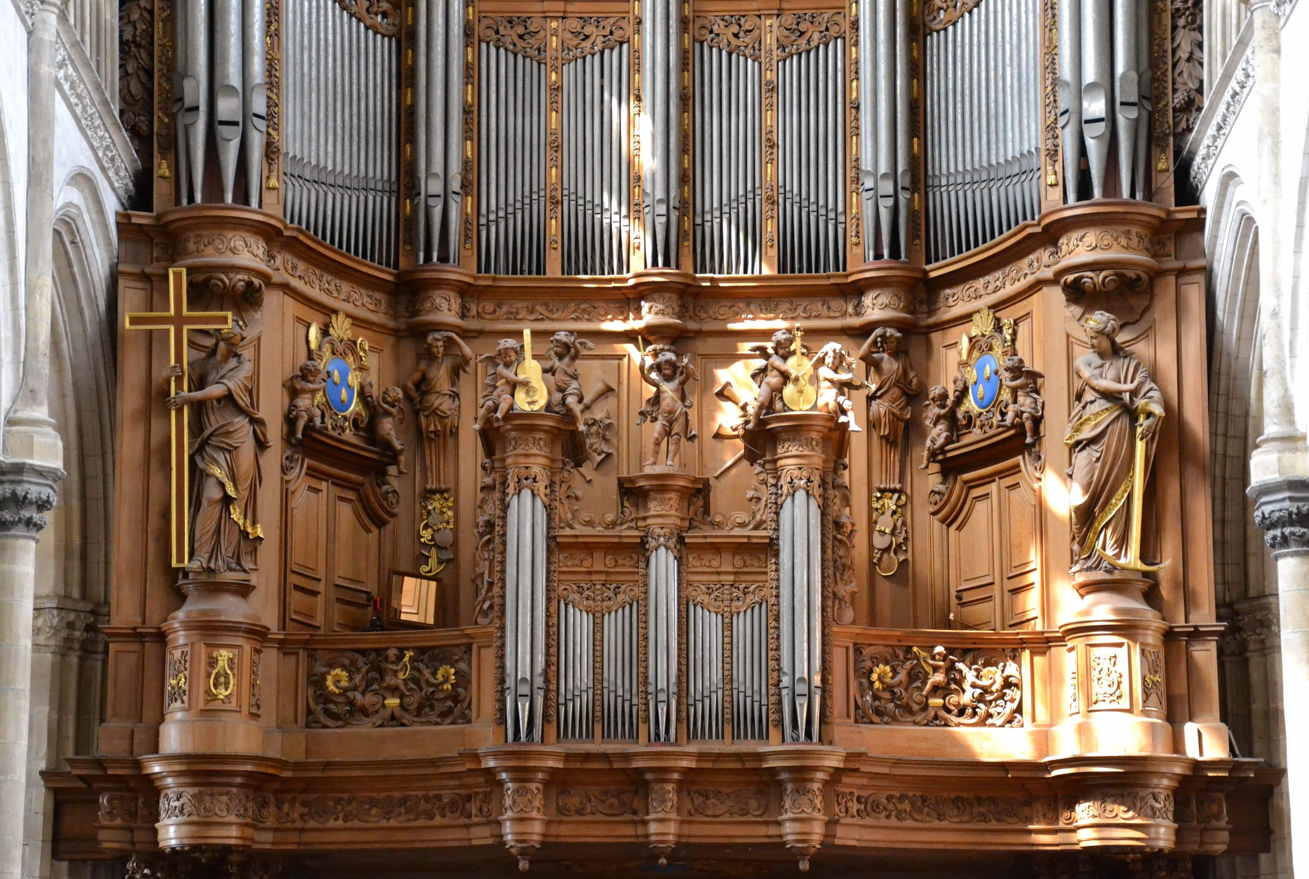 Buffet des grandes orgues, Cathédrale, Saint-Omer