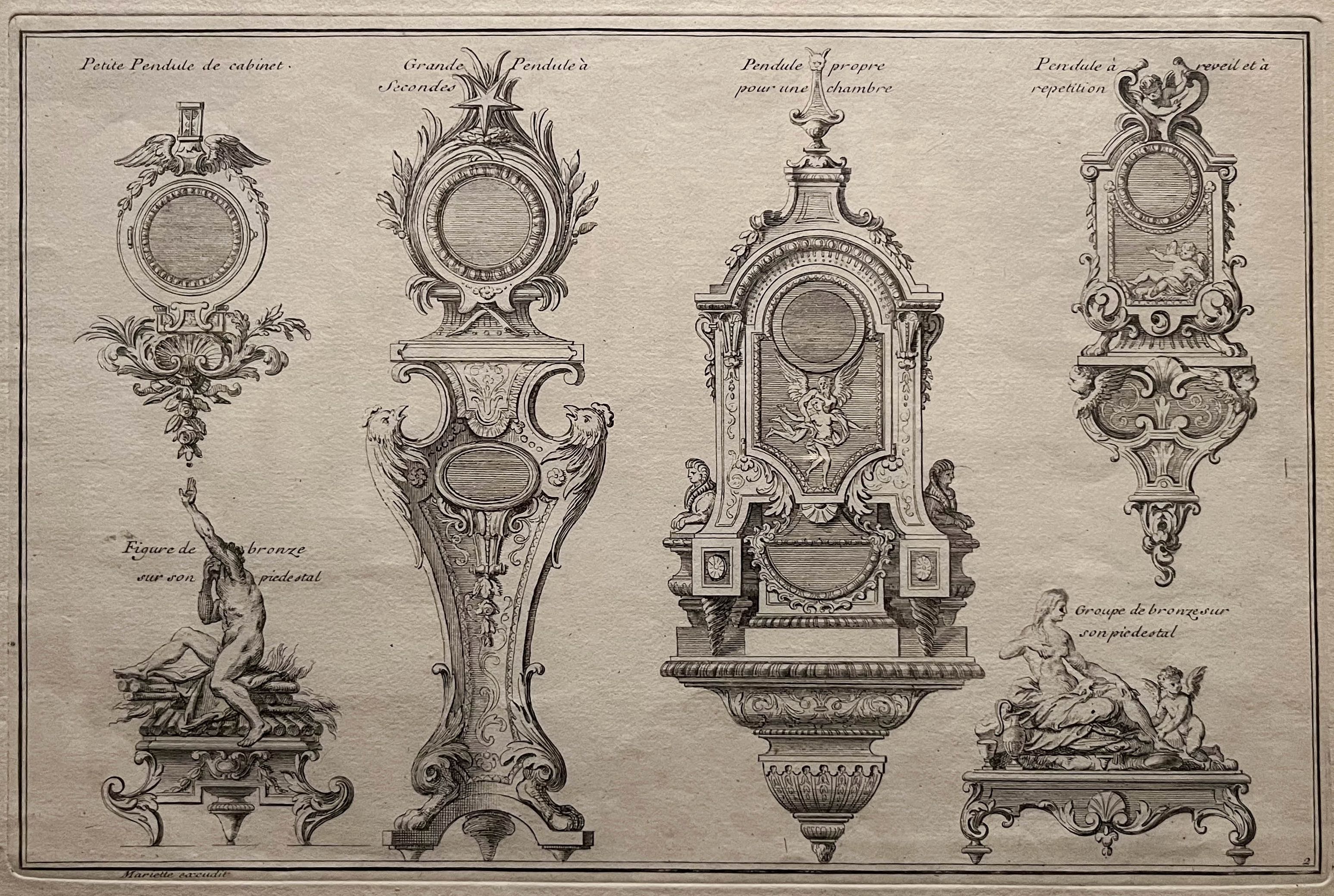 Planches des dessins de mobilier (1719), André-Charles Boulle