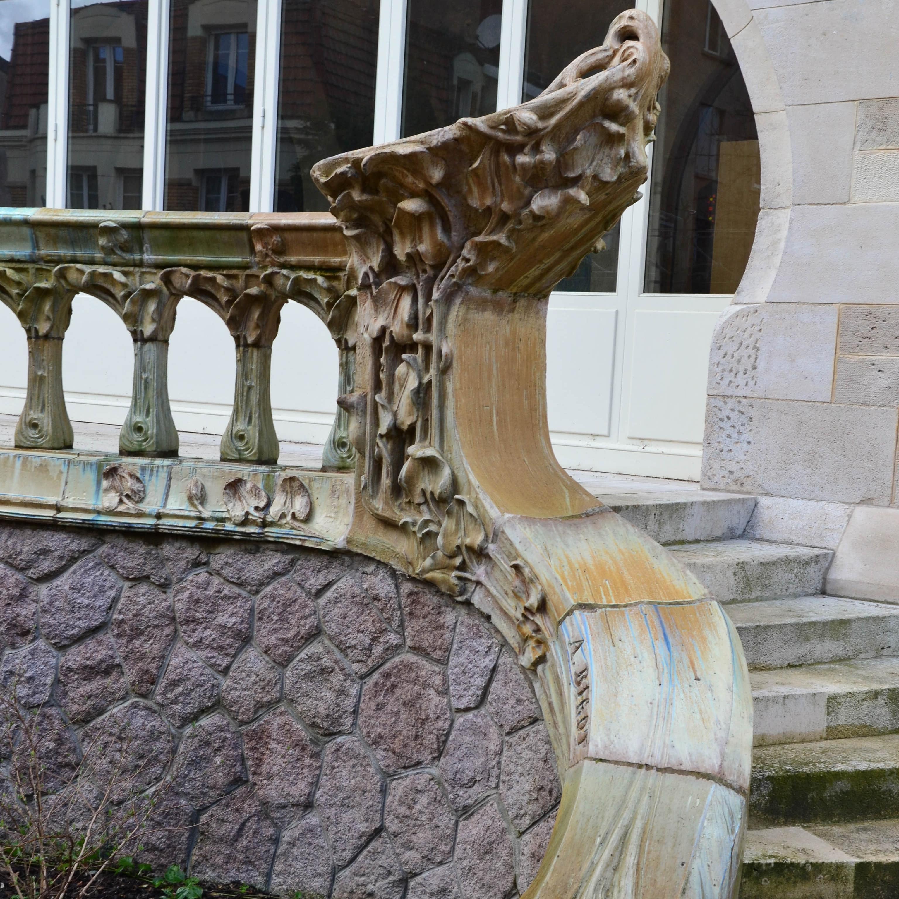 Rampe de la terrasse, Villa Majorelle, Nancy