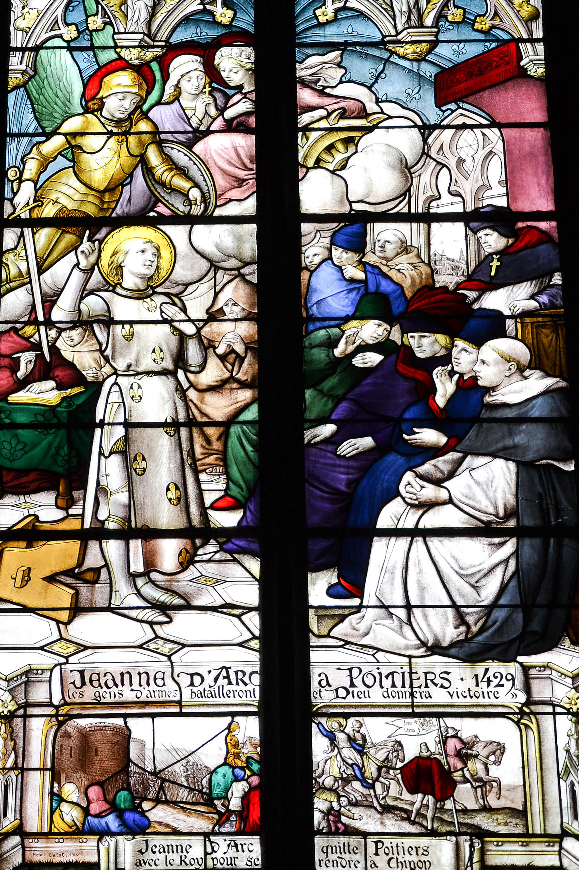 Vitrail de Jeanne d'Arc à Poitiers