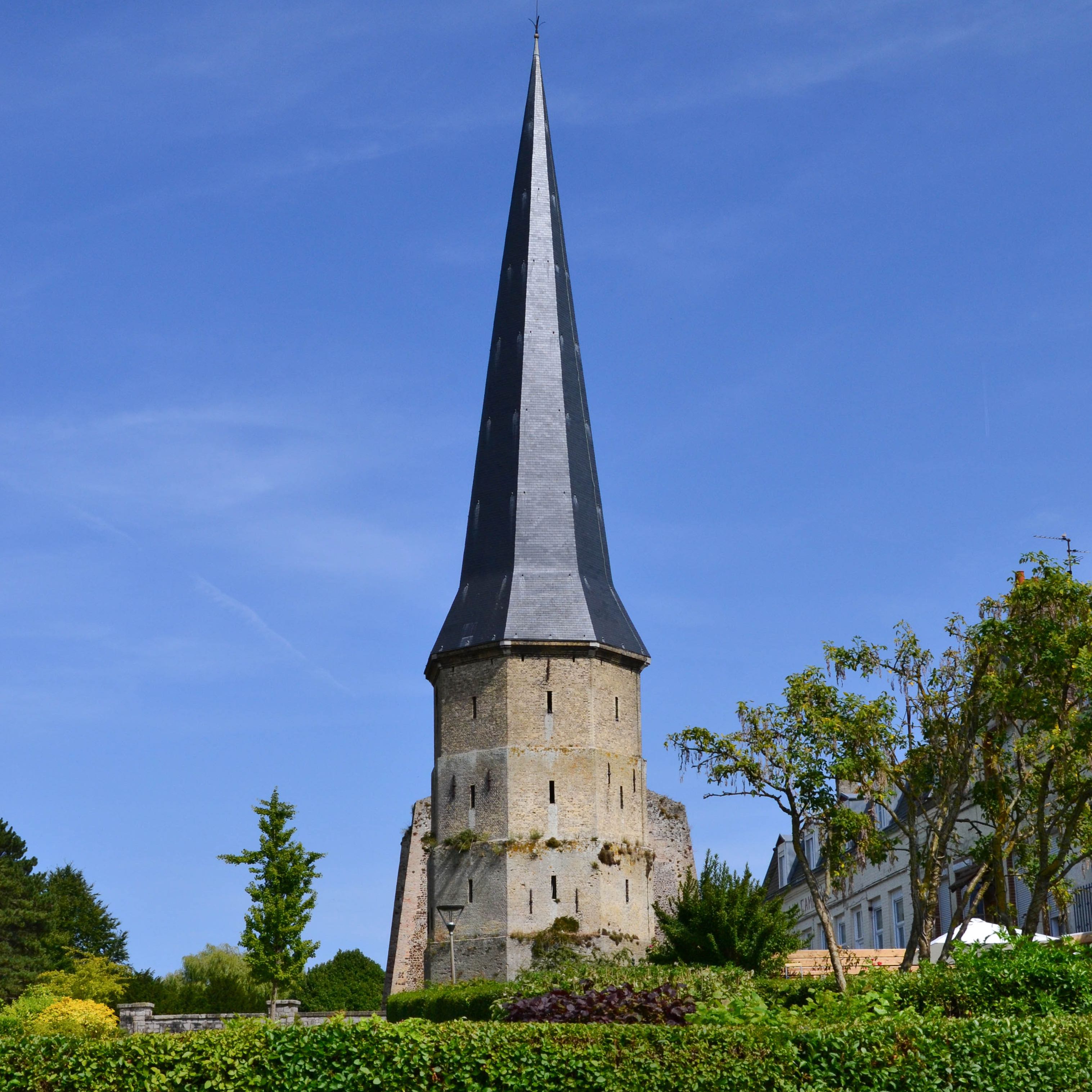 Tour flèche, Abbaye Saint-Winoc, Bergues