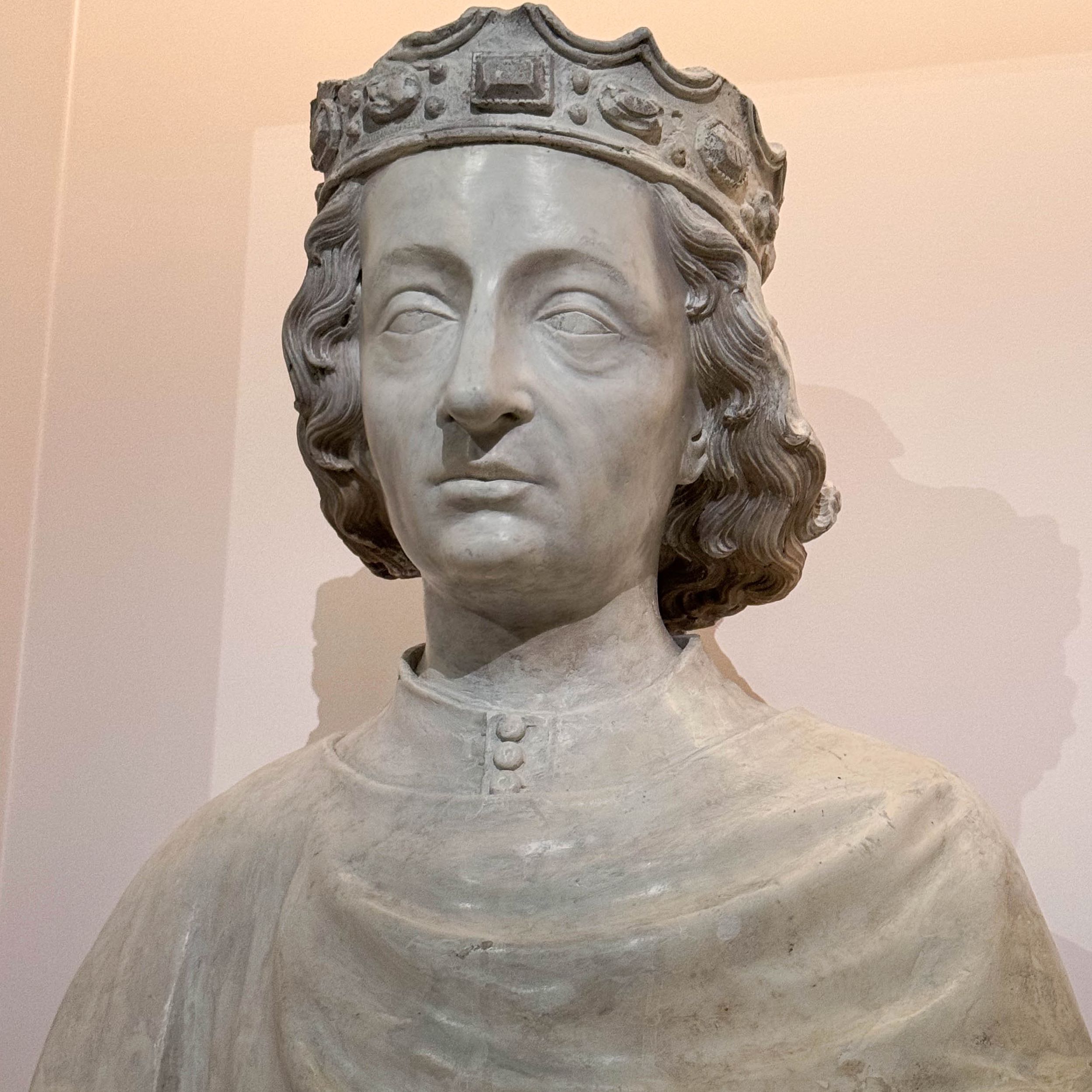 Buste du Roi Charles VII pour son tombeau à Saint-Denis (1463-1465), Musée du Louvre, Paris