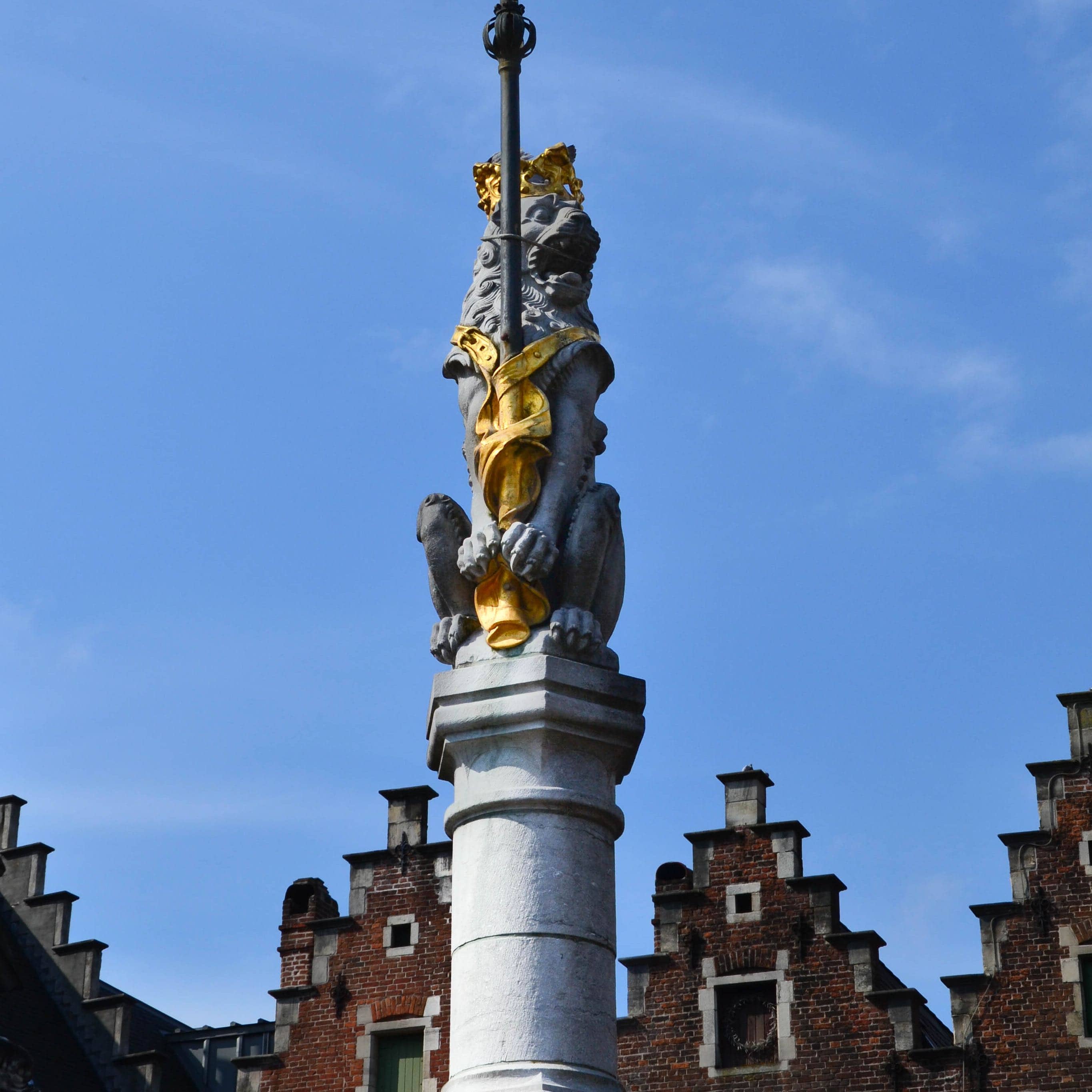 Lion, Sint Veerleplein, Gand